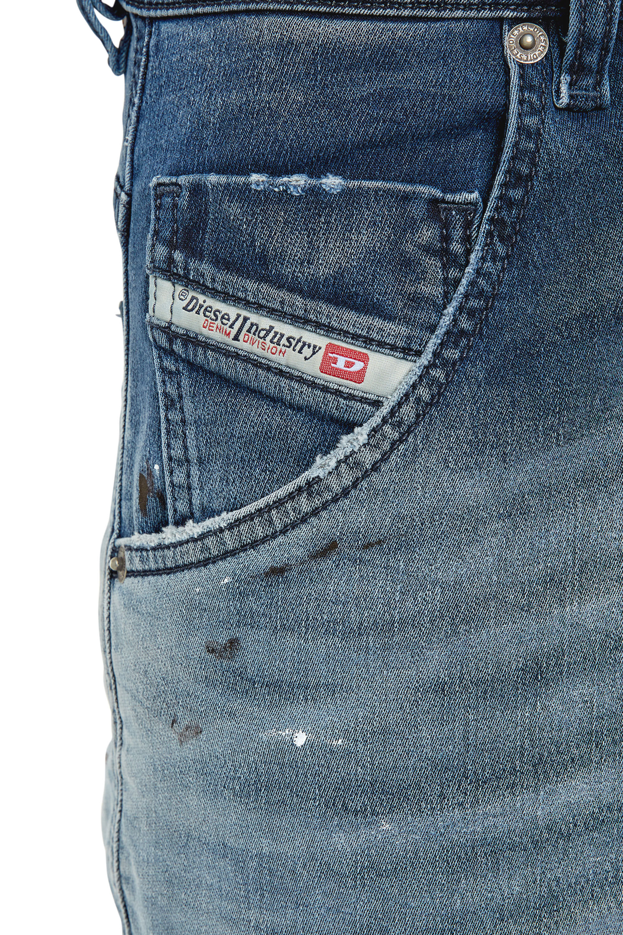 KROOLEY Y NE Man tapered Medium blue Jeans Diesel