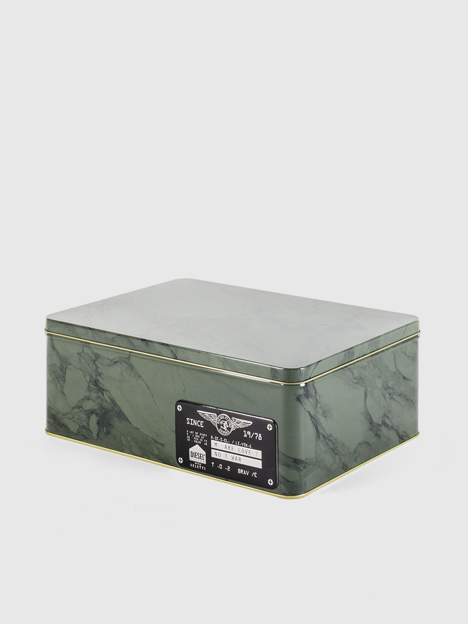 Diesel - 11101 SURVIVAL, Boîte en métal vert militaire avec couvercle Mixte in Vert - 3