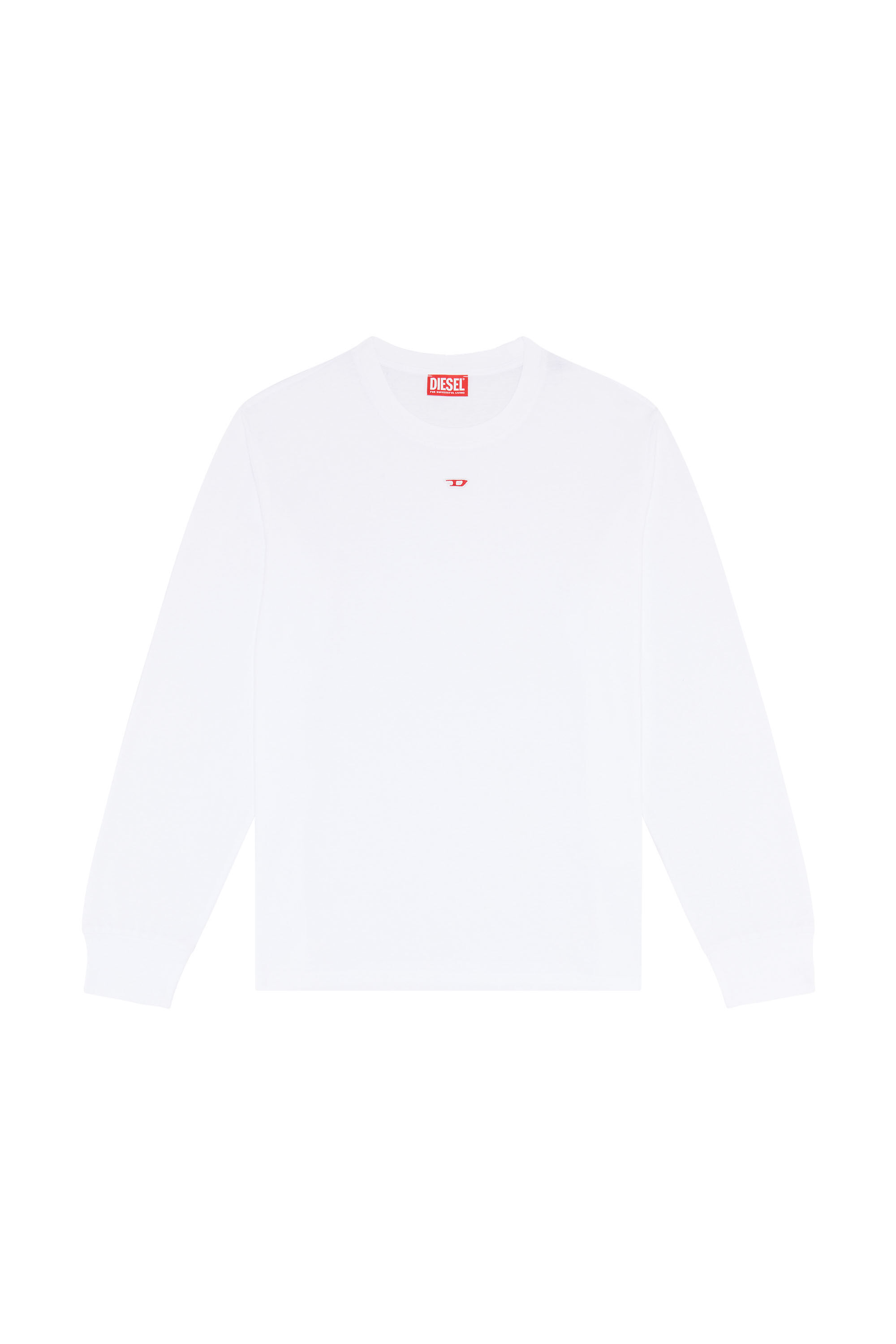T-JUST-LS-D Man: Long-sleeve T-shirt with logo patch | Diesel