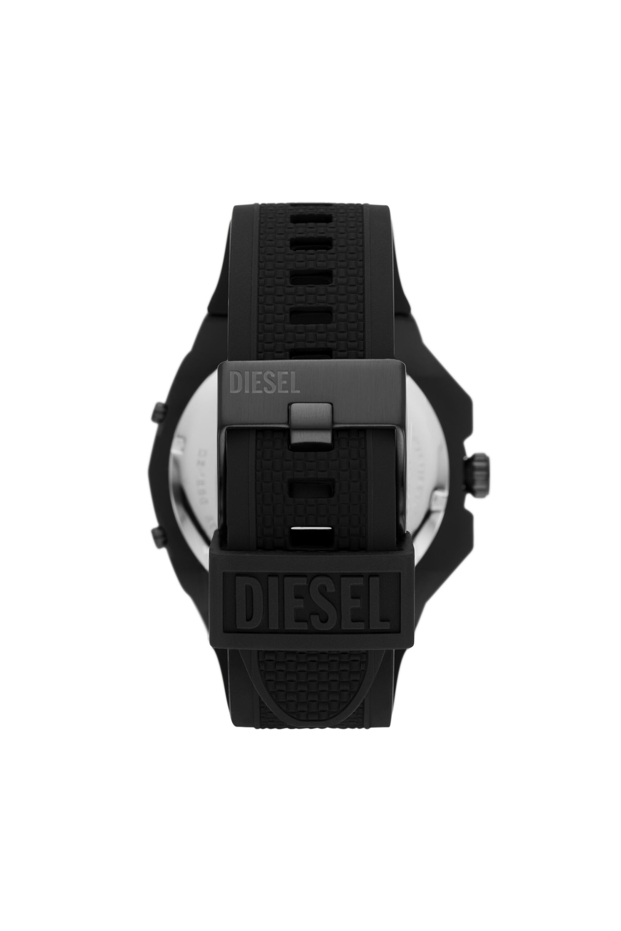Diesel black new arrivals silicone watch