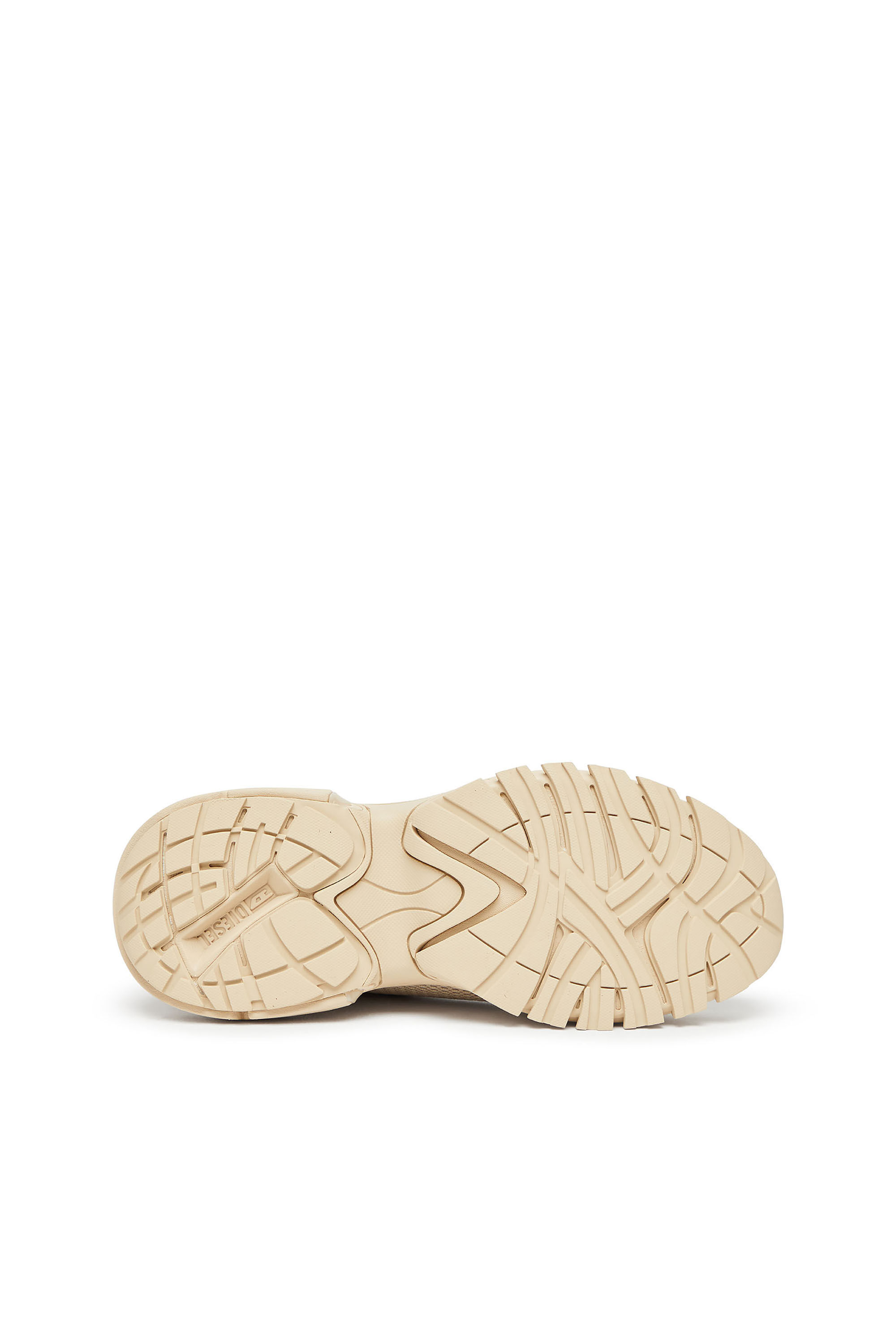Diesel - S-PRO-V-DENSE LOW W, Female's S-Pro-V-Dense-Metallic mesh sneakers with Oval D logo in Beige - 5