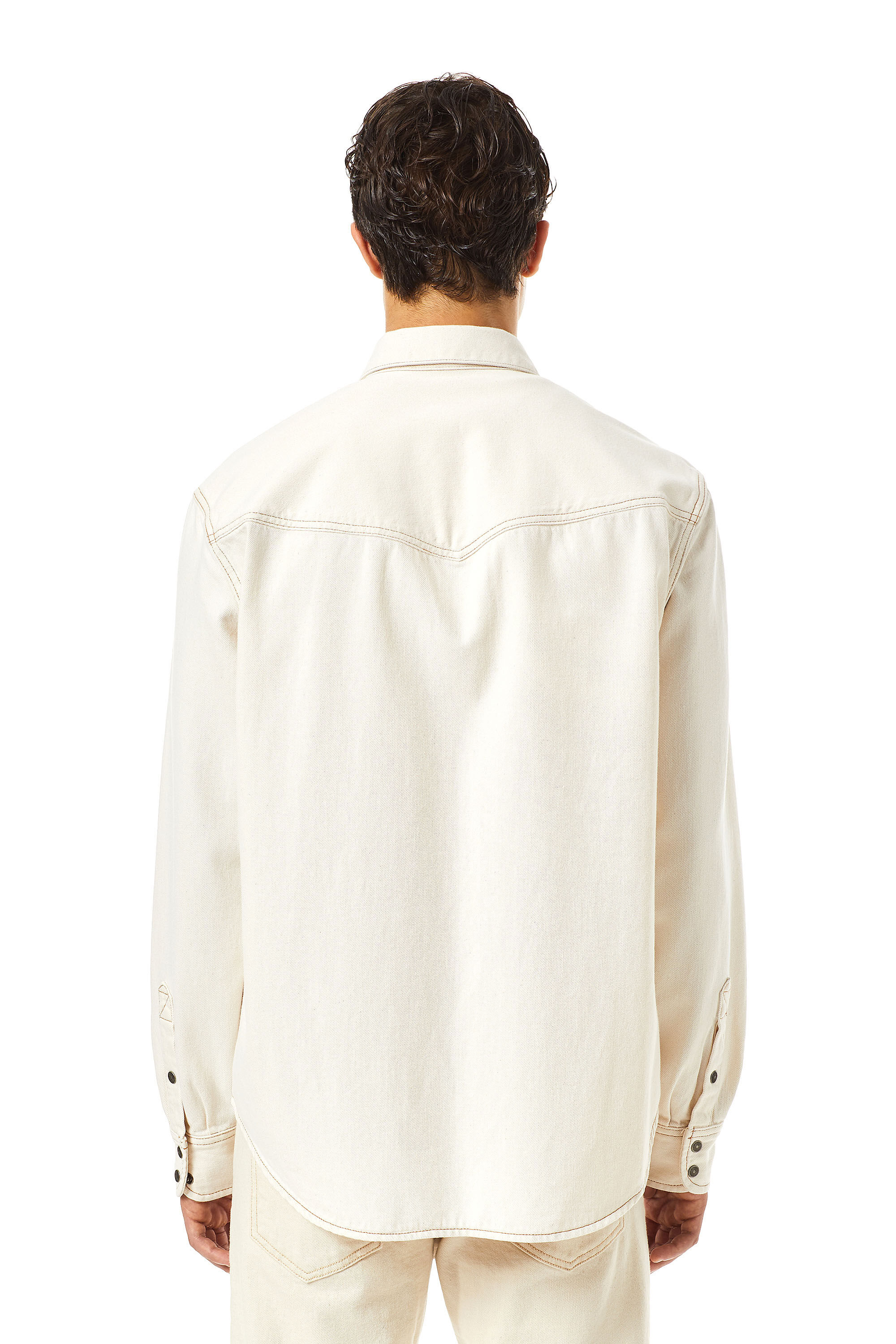White denim western shirt clearance