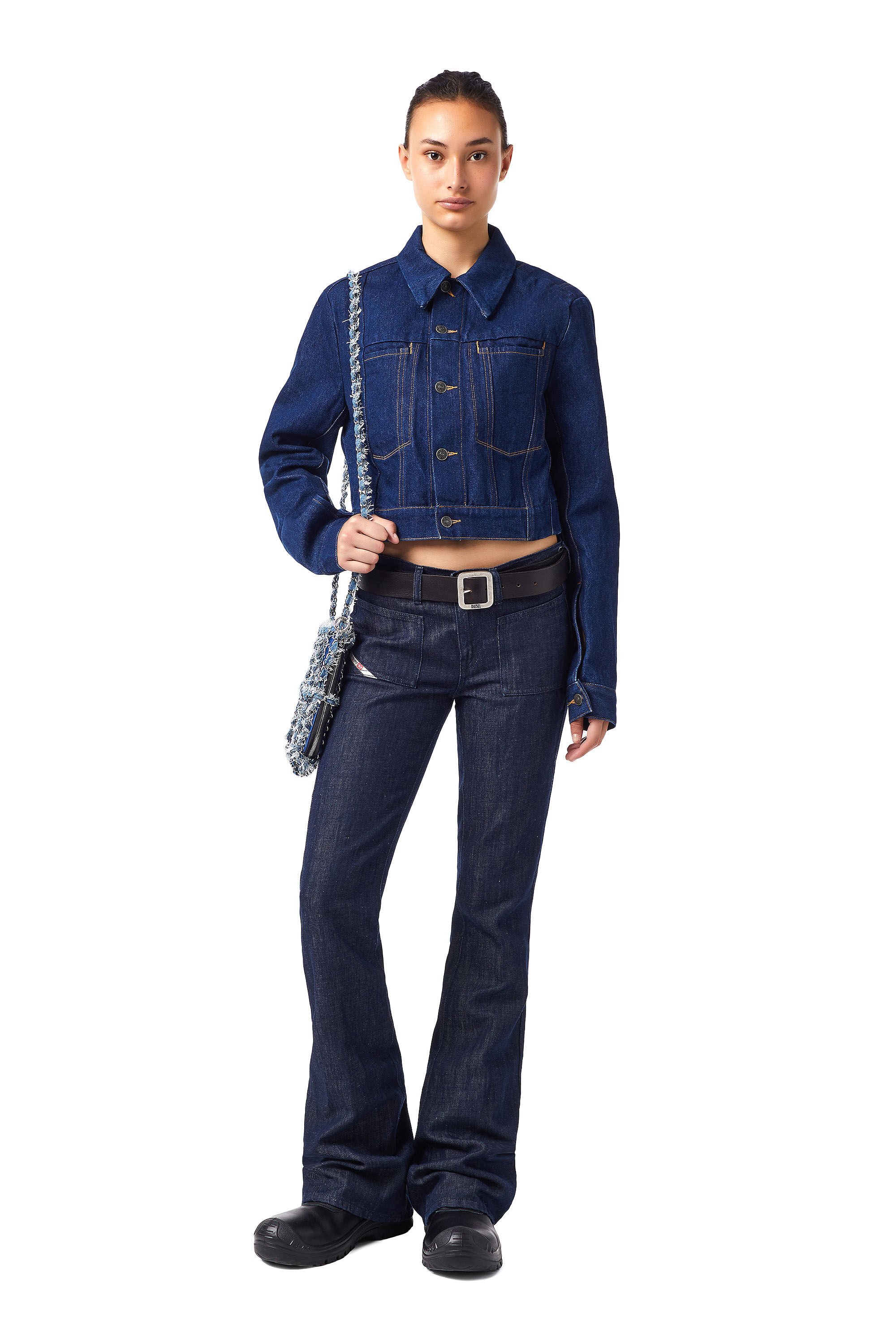 Diesel - 1969 D-EBBEY Z9B15 Bootcut and Flare Jeans, Dark Blue - Image 1