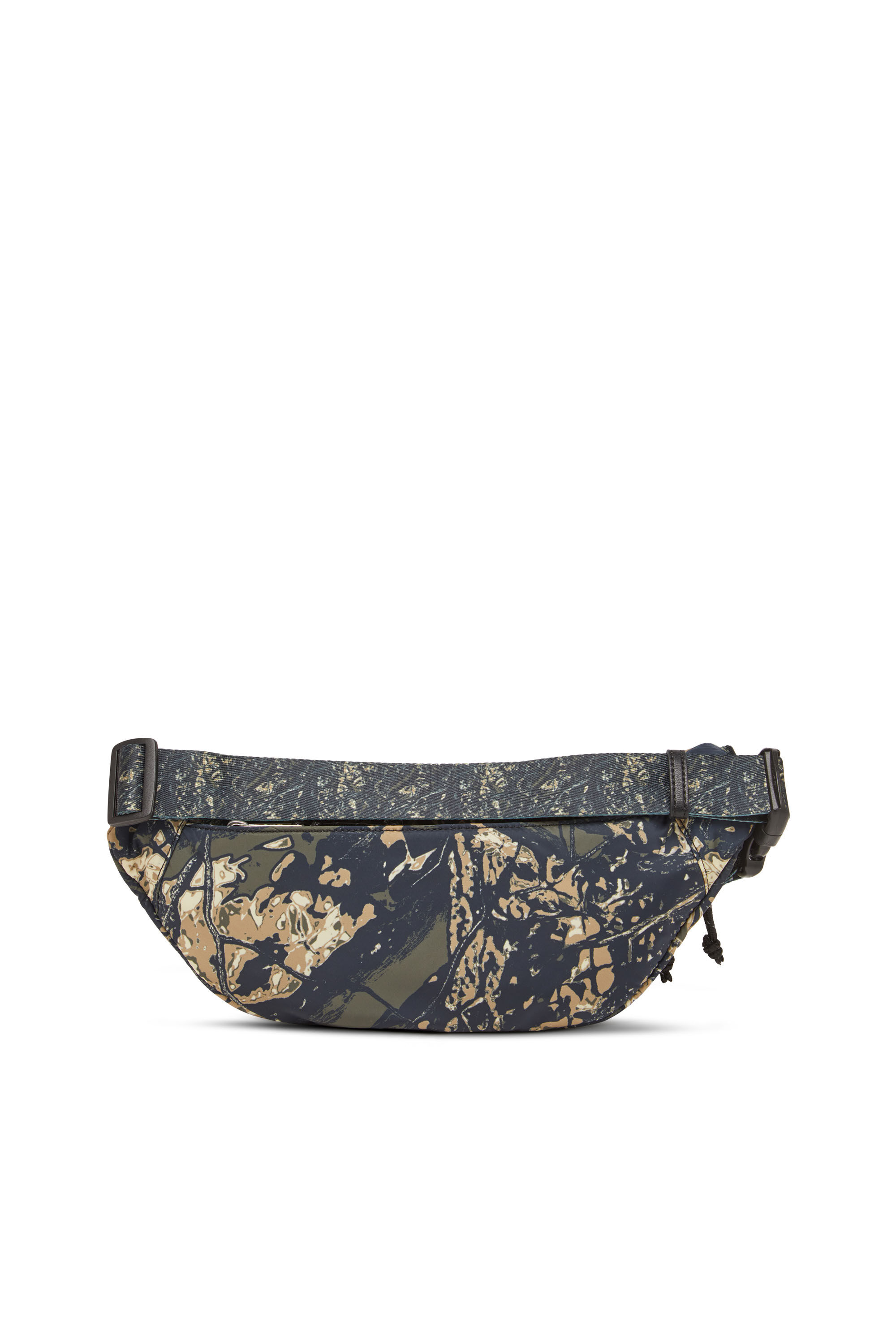 Diesel - D-PACK BELTBAG X, Male's D-Pack-Belt bag in camo-print fabric in Military Green - 3