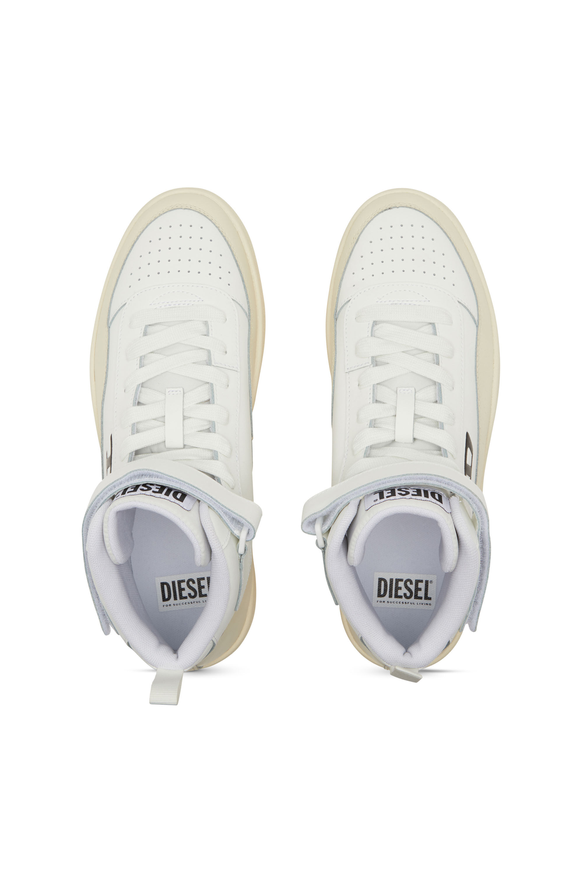 Diesel - S-TRACKER-D MID, Male's S-Tracker-D-Mid top sneaker in White - 6