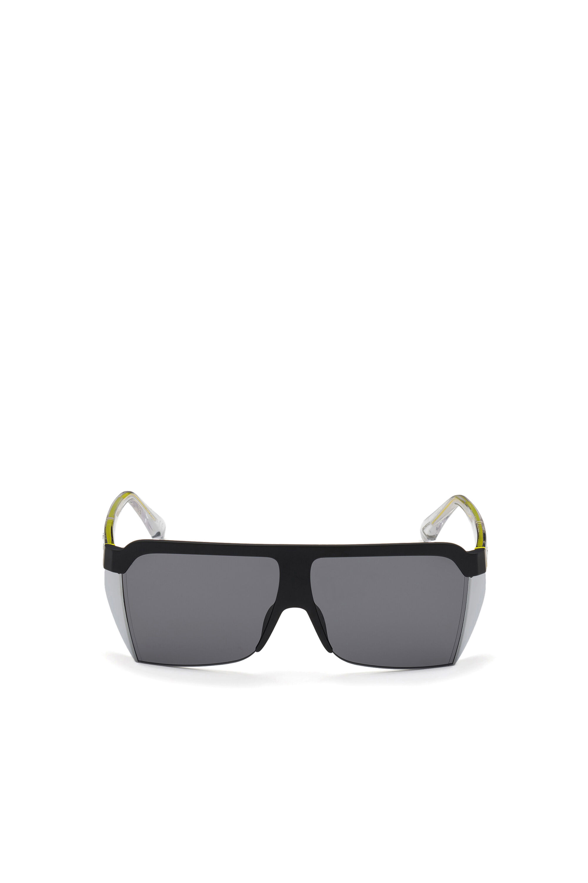Diesel - DL0319, Male's Wraparound glasess in acetate and metal in Black - 1