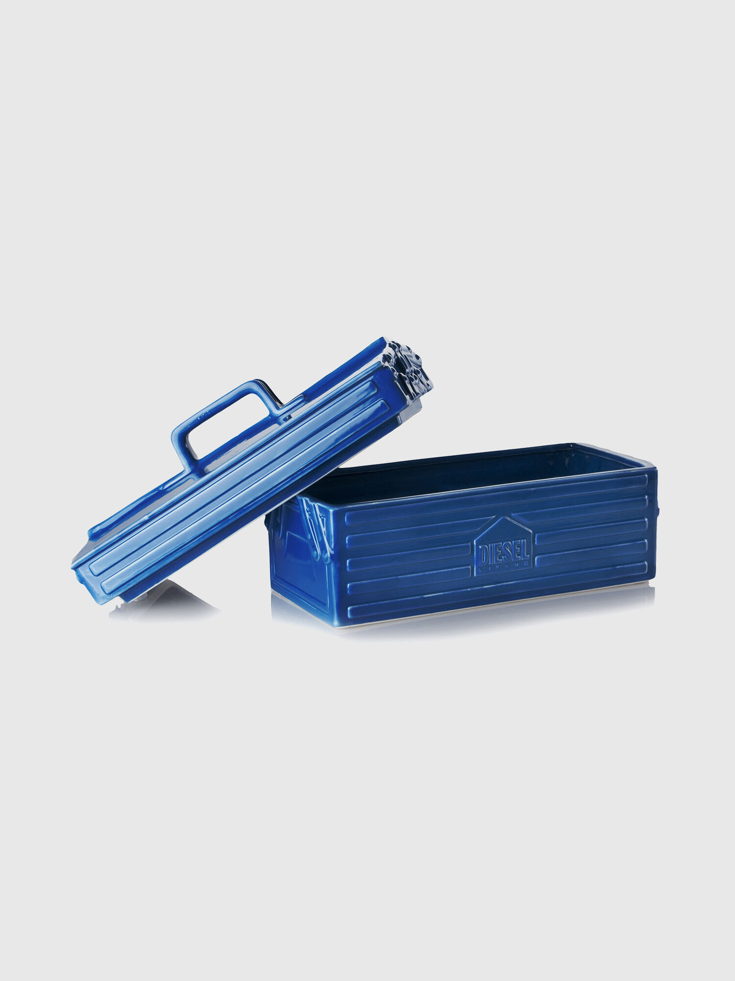 Diesel - 11056 WORK IS OVER, Boîte à outils en porcelaine bleue Mixte in Bleu - 4