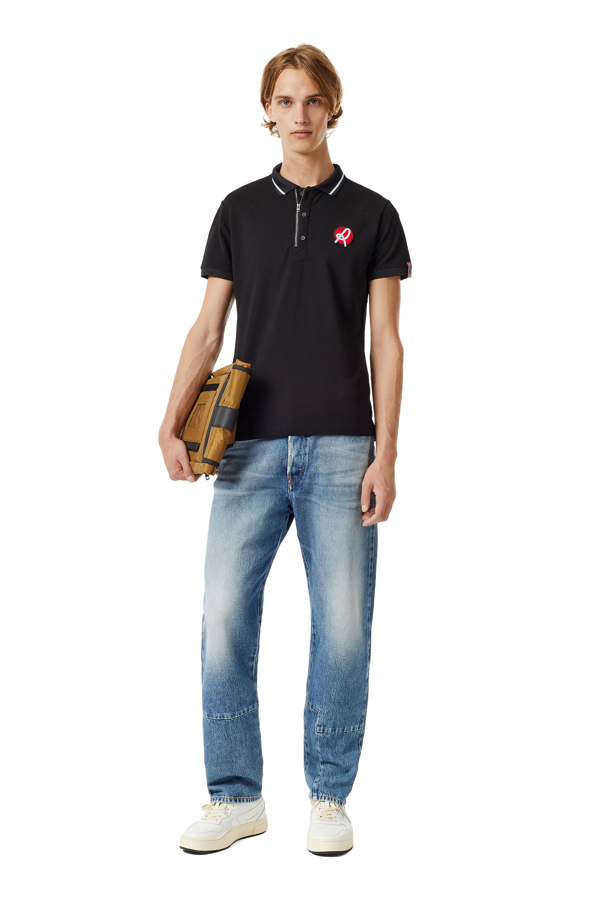 Diesel - LR-T-HART-VIC, Male's Diesel x L.R. Vicenza polo shirt in Black - 1