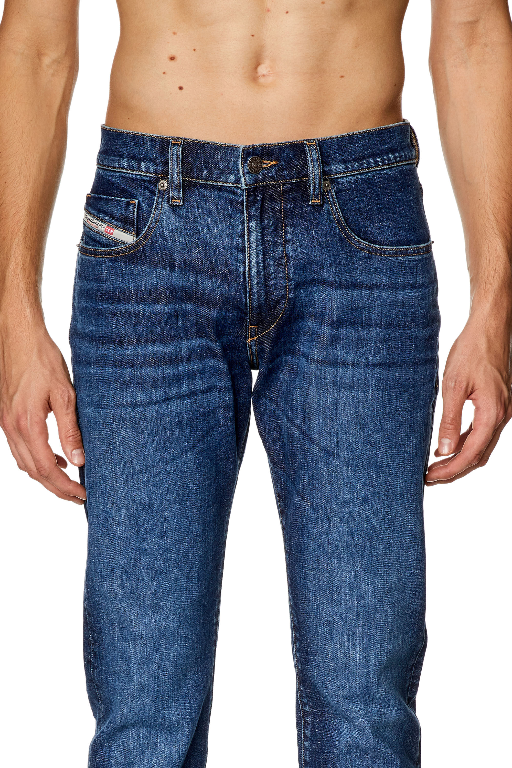 Diesel - Slim Jeans 2019 D-Strukt 0PFAZ Homme, Bleu Foncé - Image 5