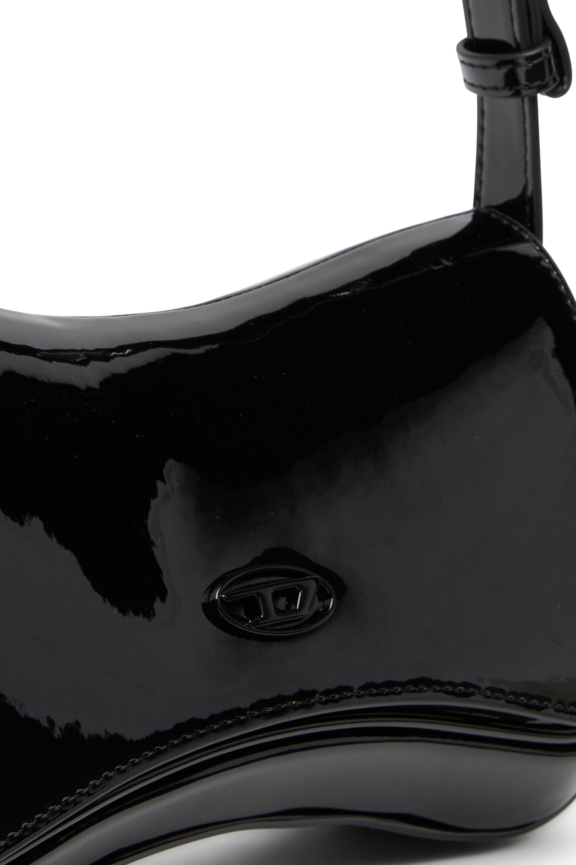 Diesel - PLAY CLUTCH, Play-Pochette en PU brillant Femme in Noir - 5