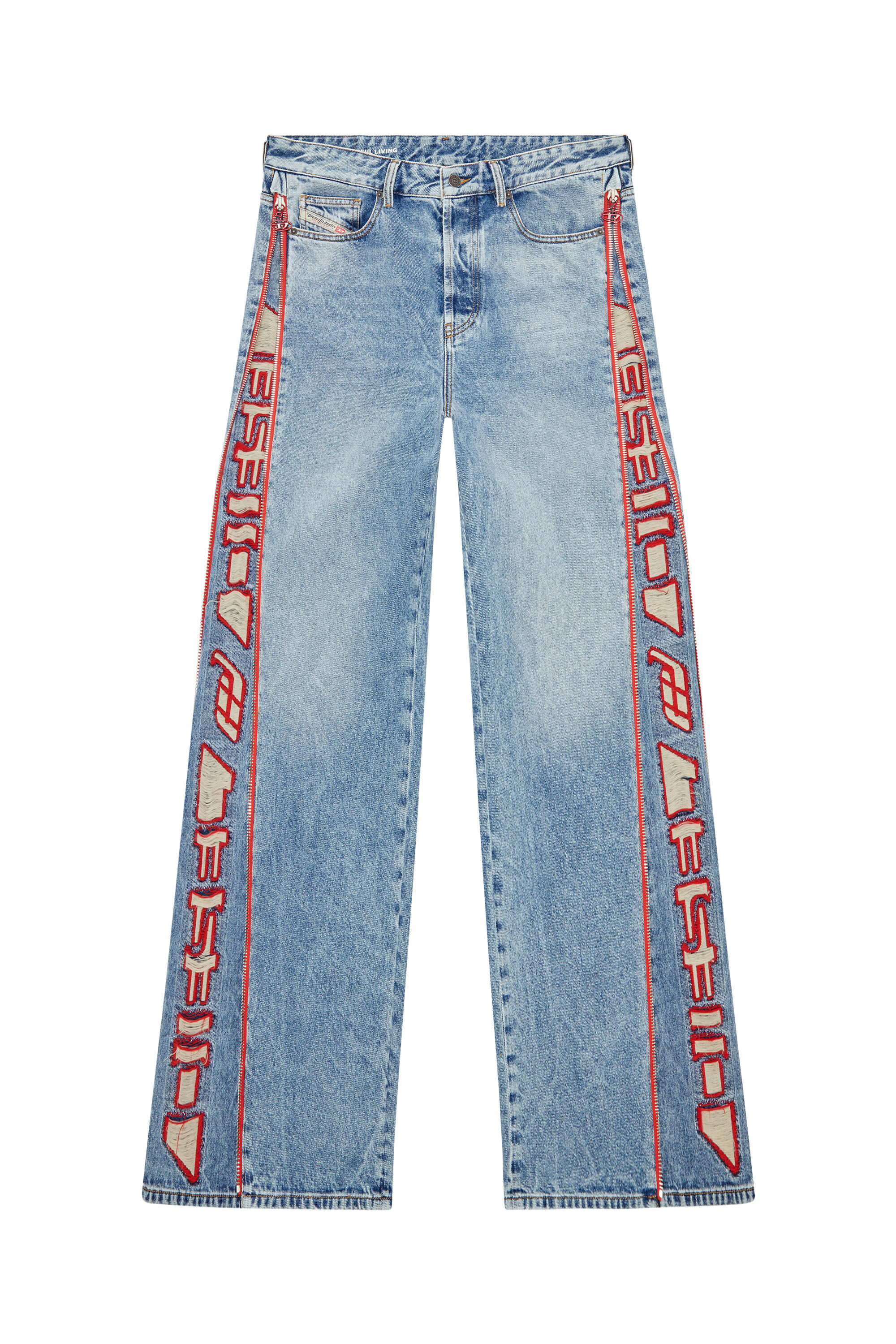 Diesel Black D-Rise Straight Jeans Diesel