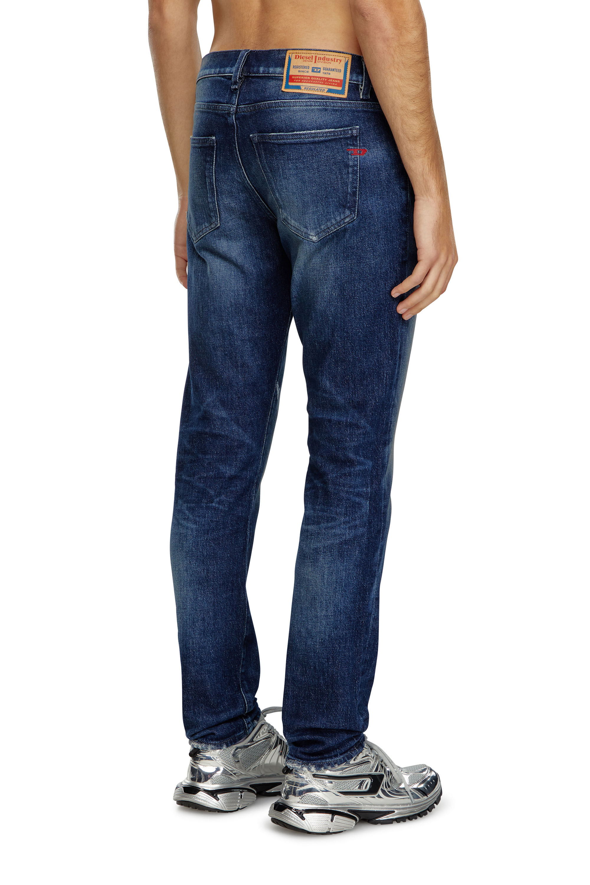 Diesel - Homme Slim Jeans 2019 D-Strukt 09J56, Bleu Foncé - Image 4