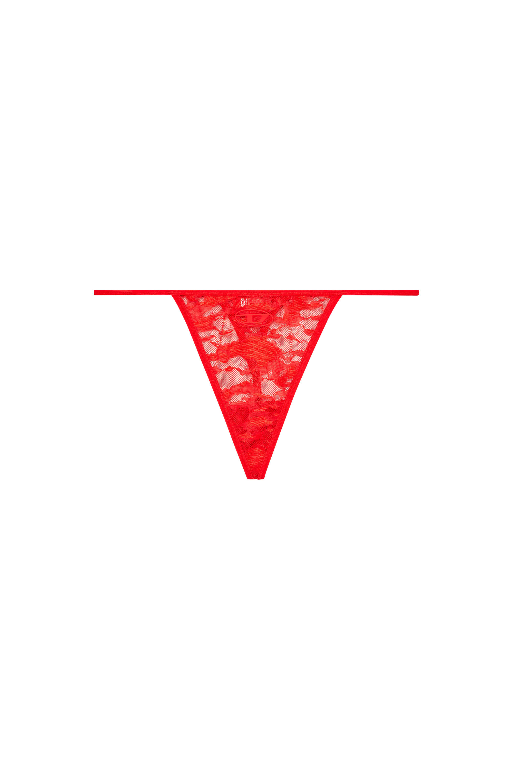 Diesel - BEATRIX-UTLT, Female's Thong in stretch camo lace in Red - 4
