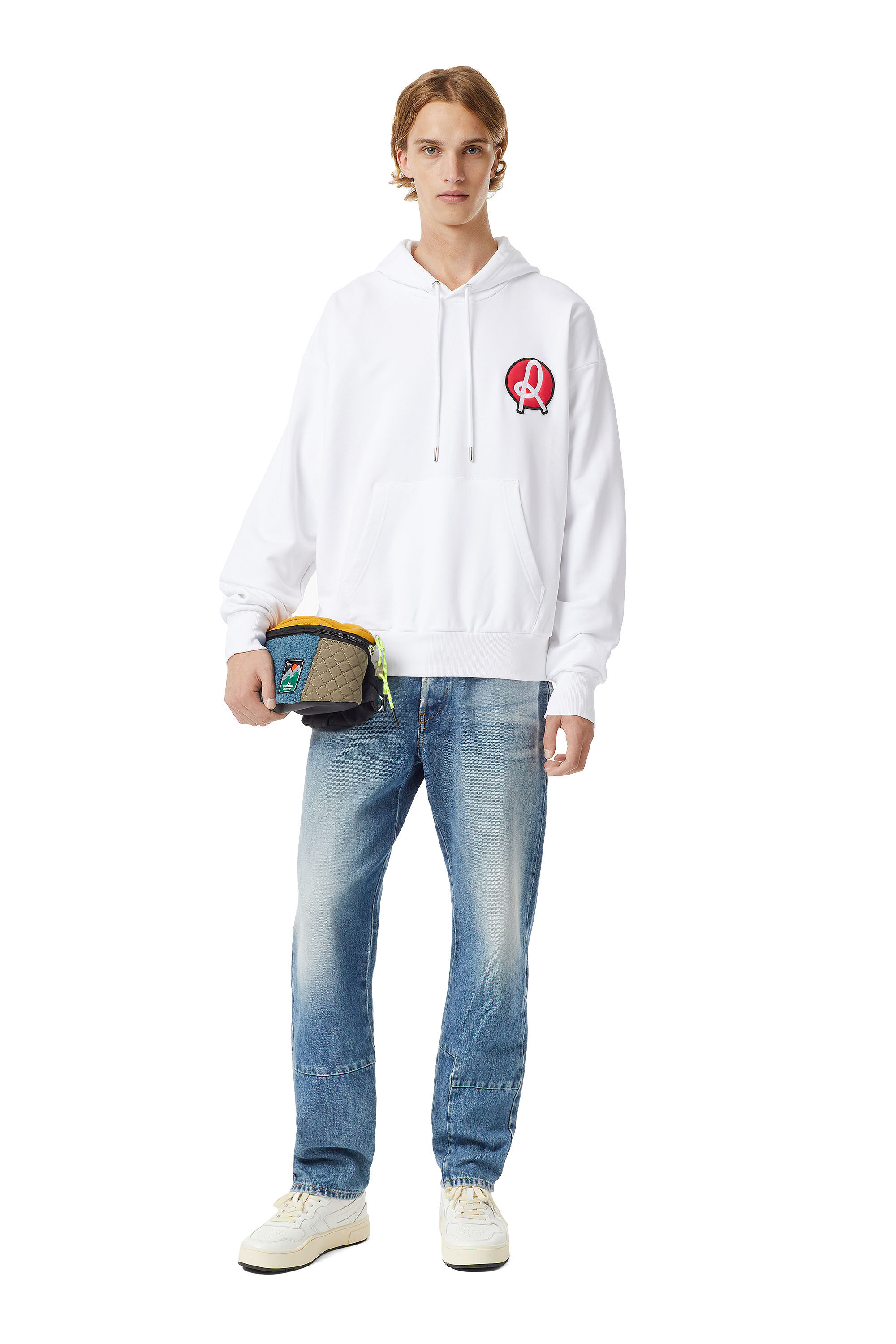 Diesel - LR-S-GIRK-HOOD-VIC, Male's Diesel x L.R. Vicenza hoodie in White - 1