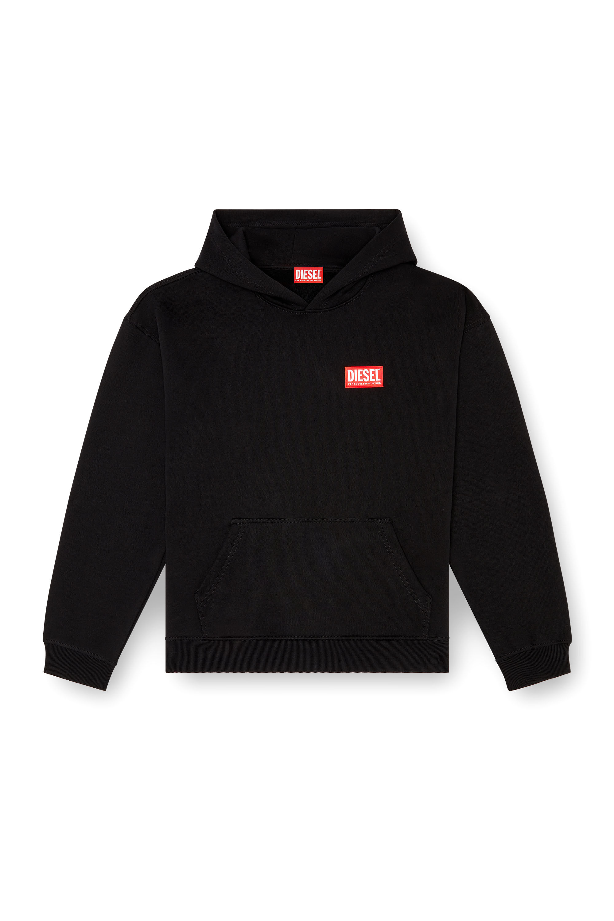 【サイズ交換OK】 Hoodie Men's with Diesel | Black | label Diesel Clothing