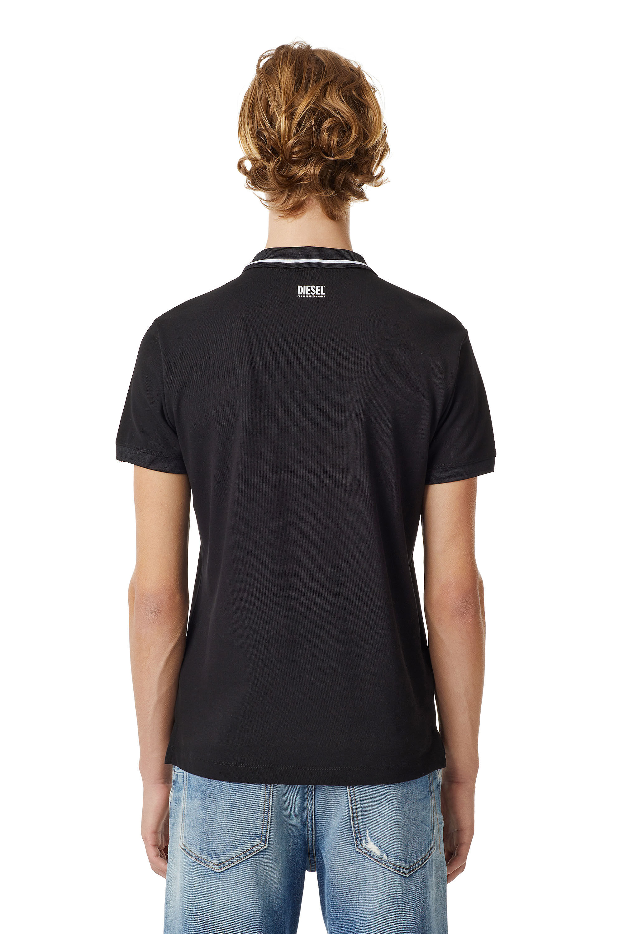 Diesel - LR-T-HART-VIC, Male's Diesel x L.R. Vicenza polo shirt in Black - 3