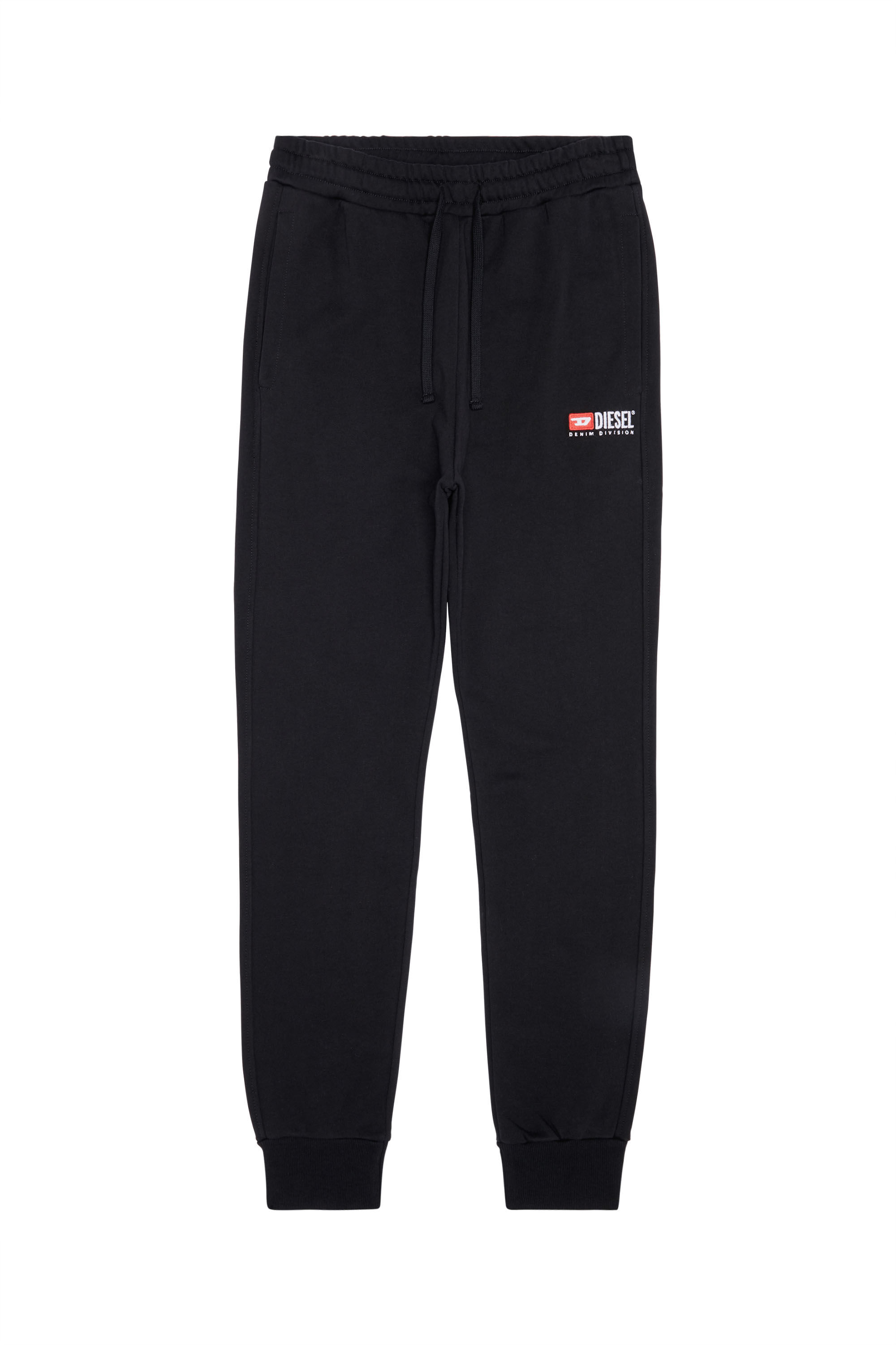 Sweatpants with logo embroidery Black Diesel