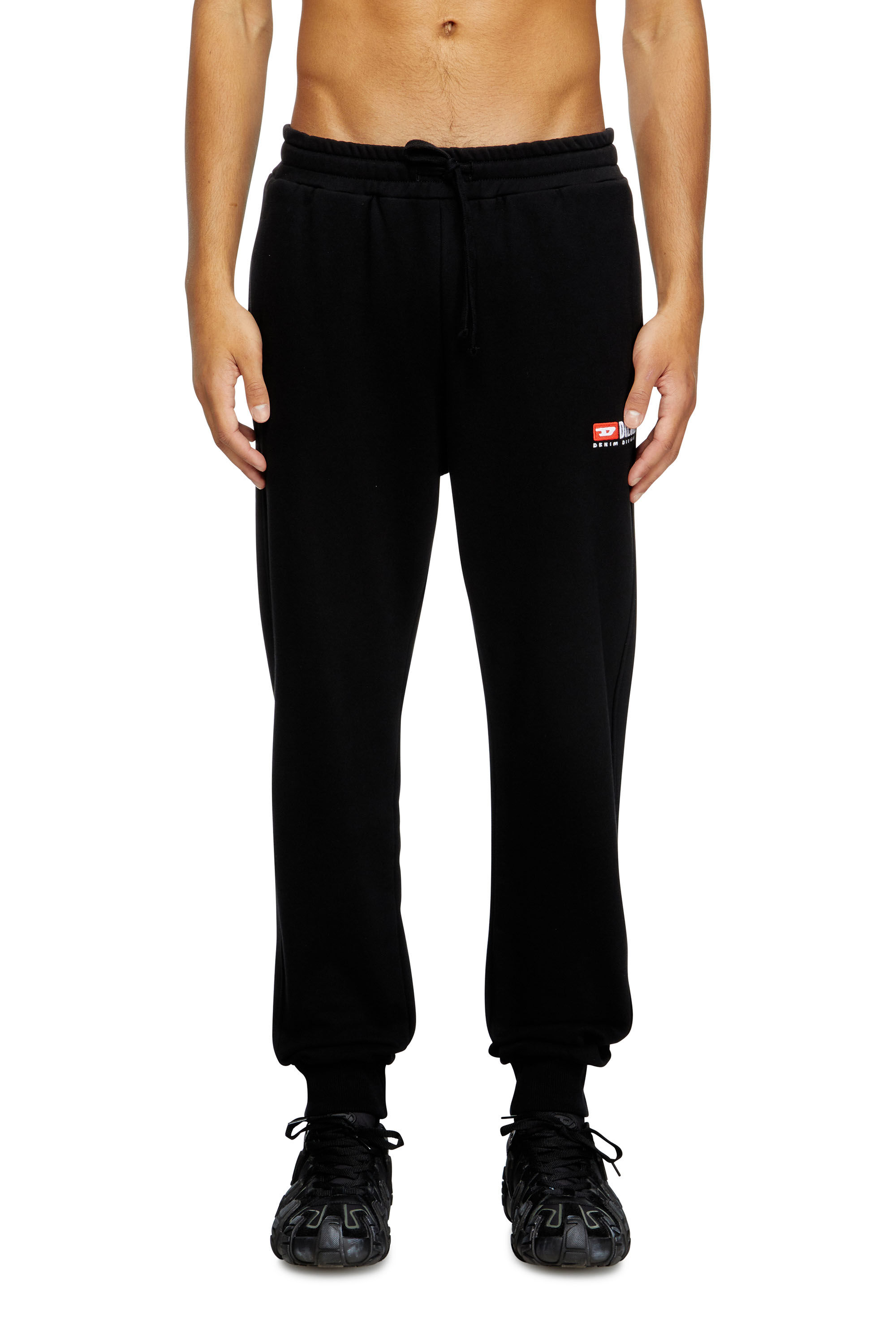 Diesel - P-TARY-DIV, Male's Sweatpants with logo embroidery in Black - 3