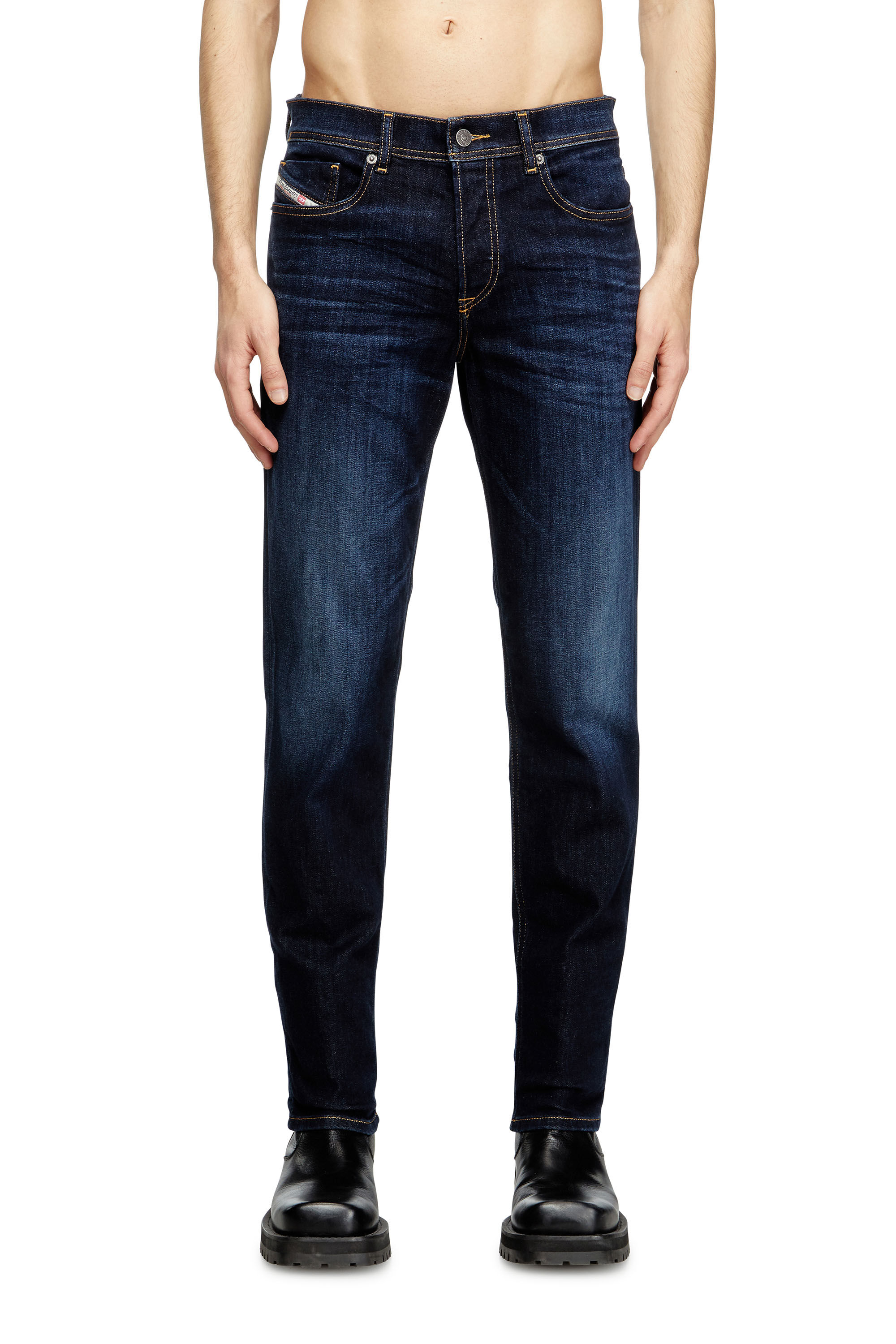 Diesel - Regular Jeans 2023 D-Finitive 009ZS Homme, Bleu Foncé - Image 3