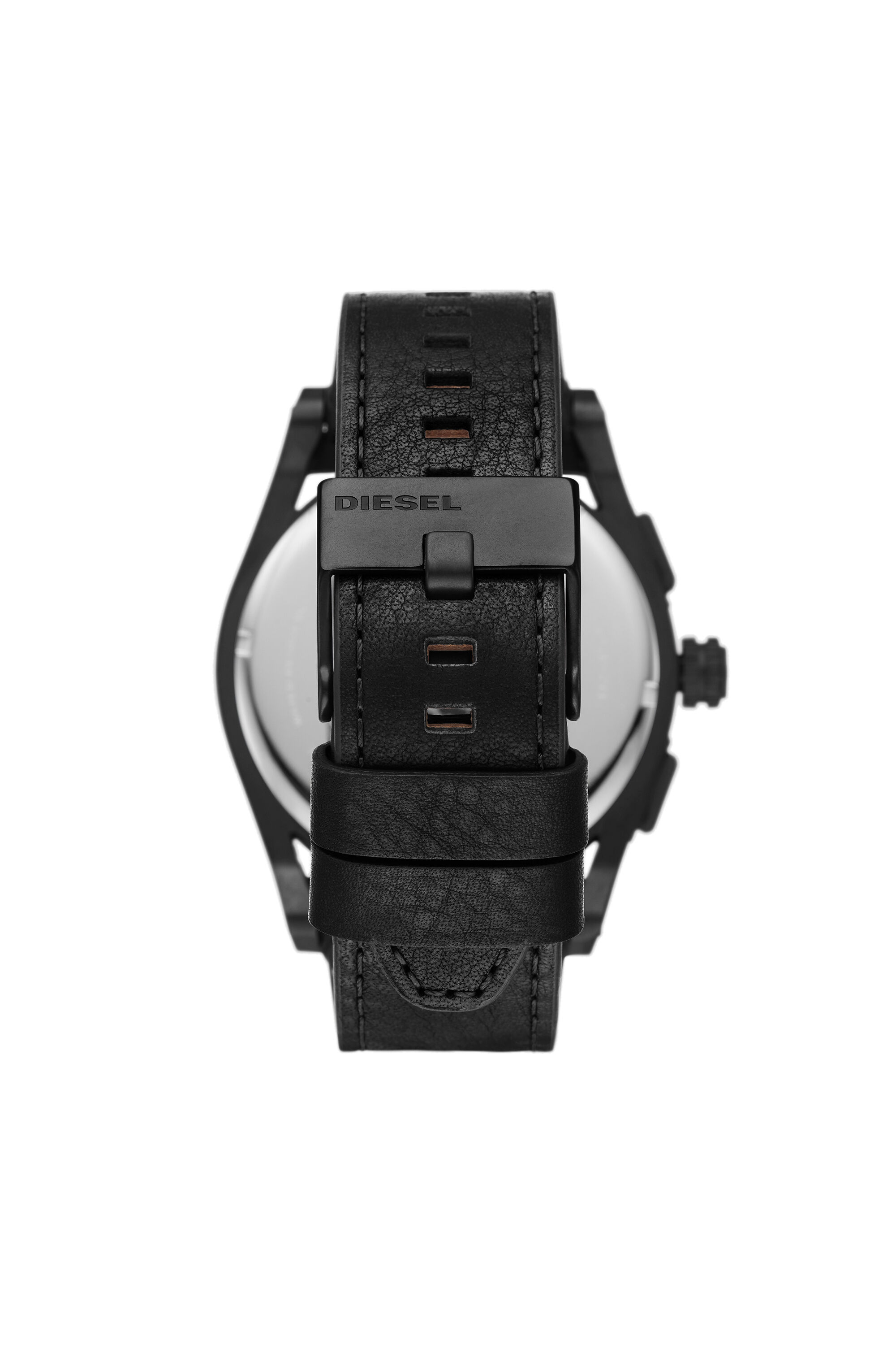 Diesel watch discount black leather strap