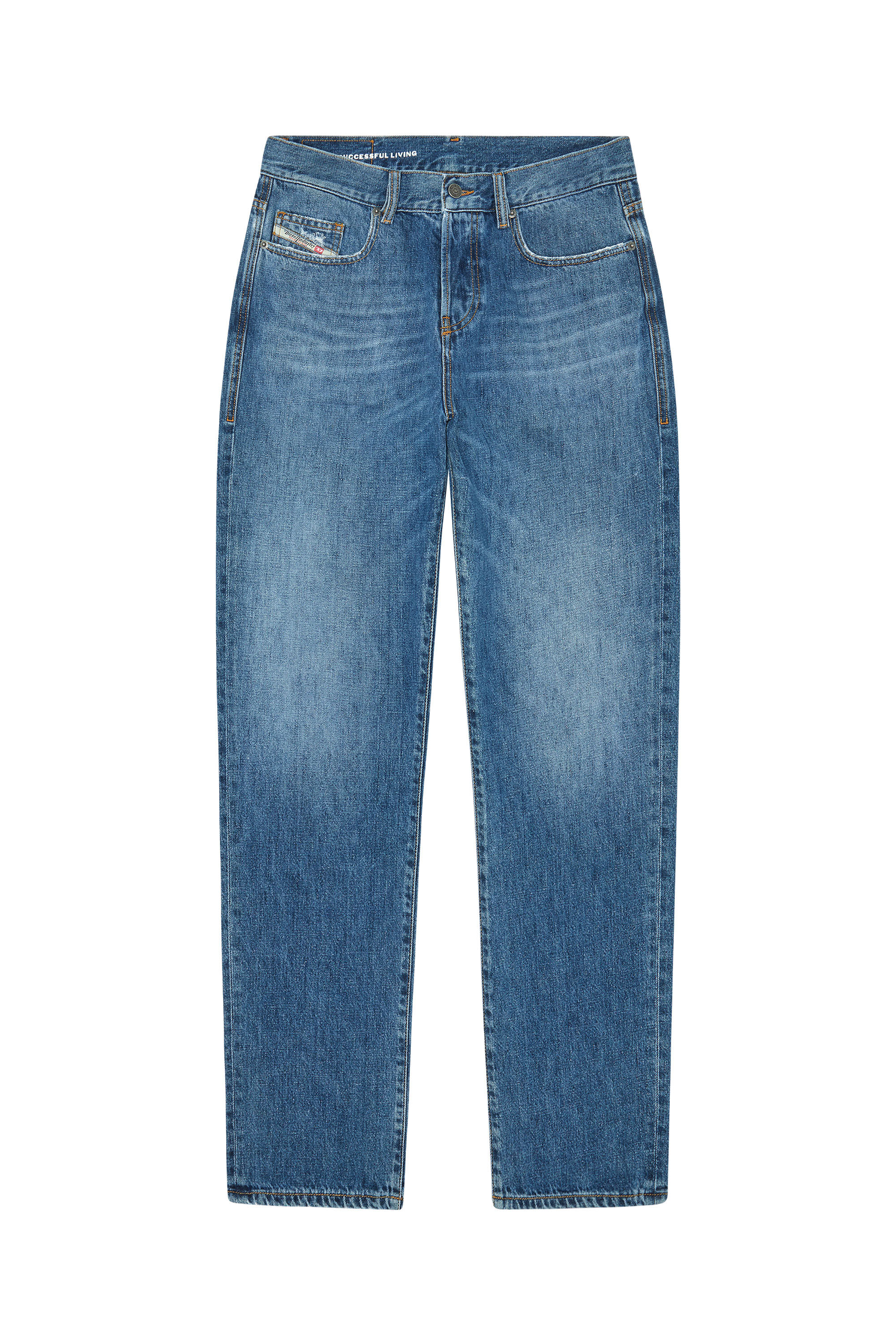 Diesel - Straight Jeans 2020 D-Viker 09F25 Homme, Bleu moyen - Image 2