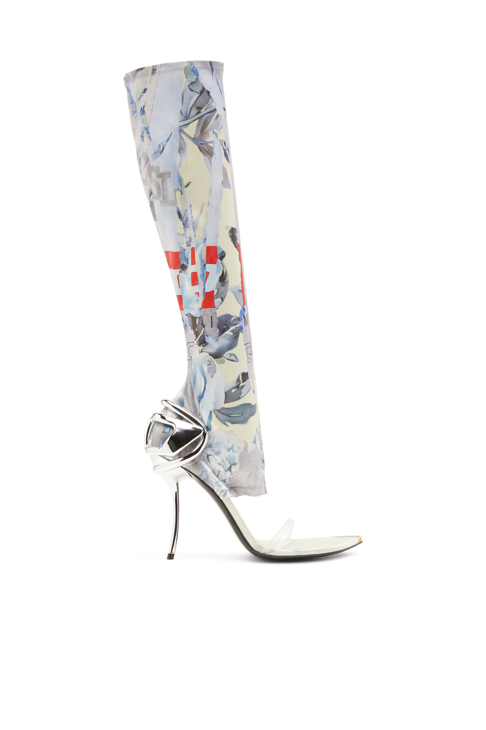 Diesel - D-TEN&HALF SDL KB, Female's Hybrid sandals with graphic print in White/Blue - 1