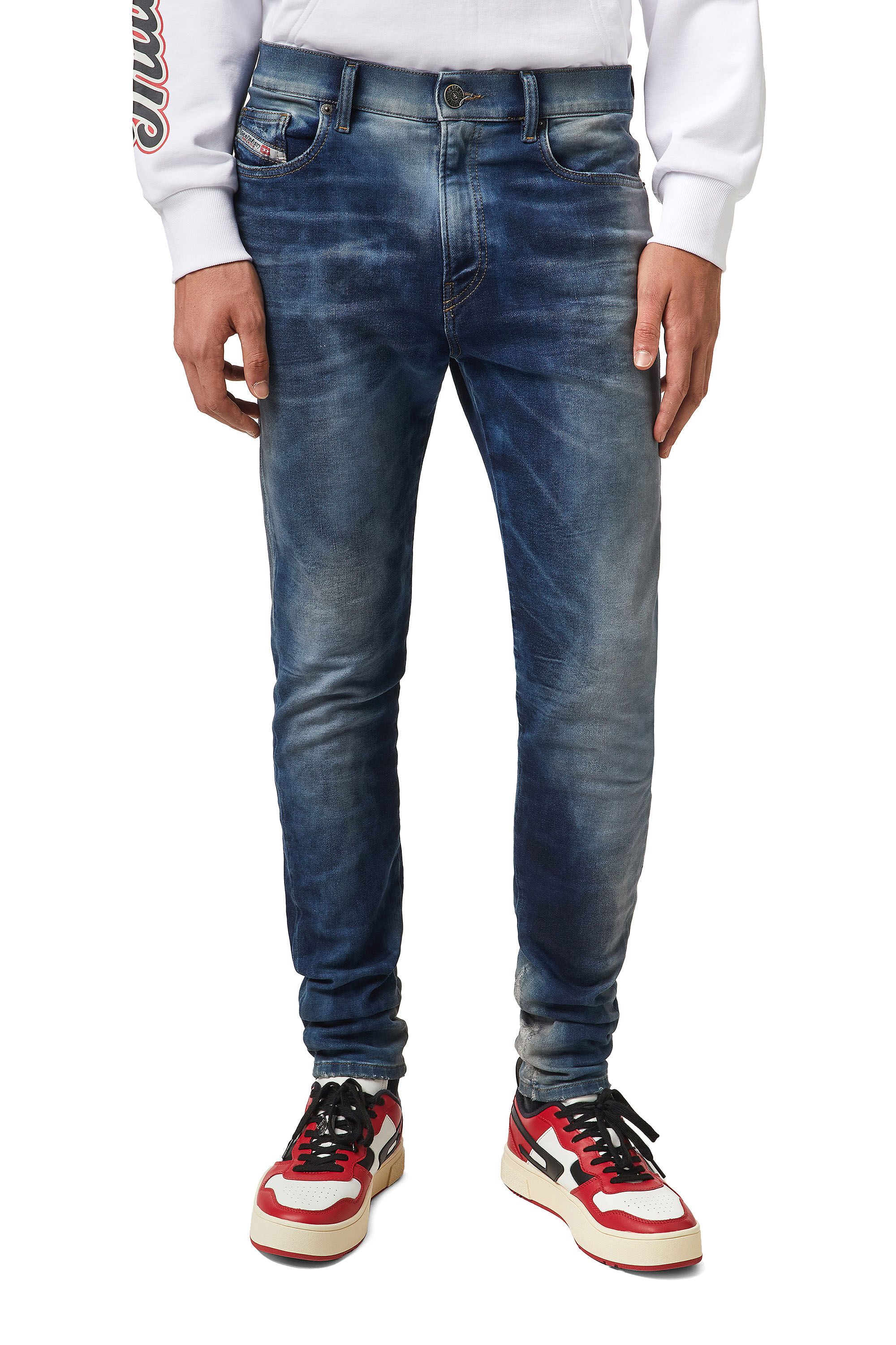 Diesel - D-Amny JoggJeans® 069XE Skinny, Dark Blue - Image 3
