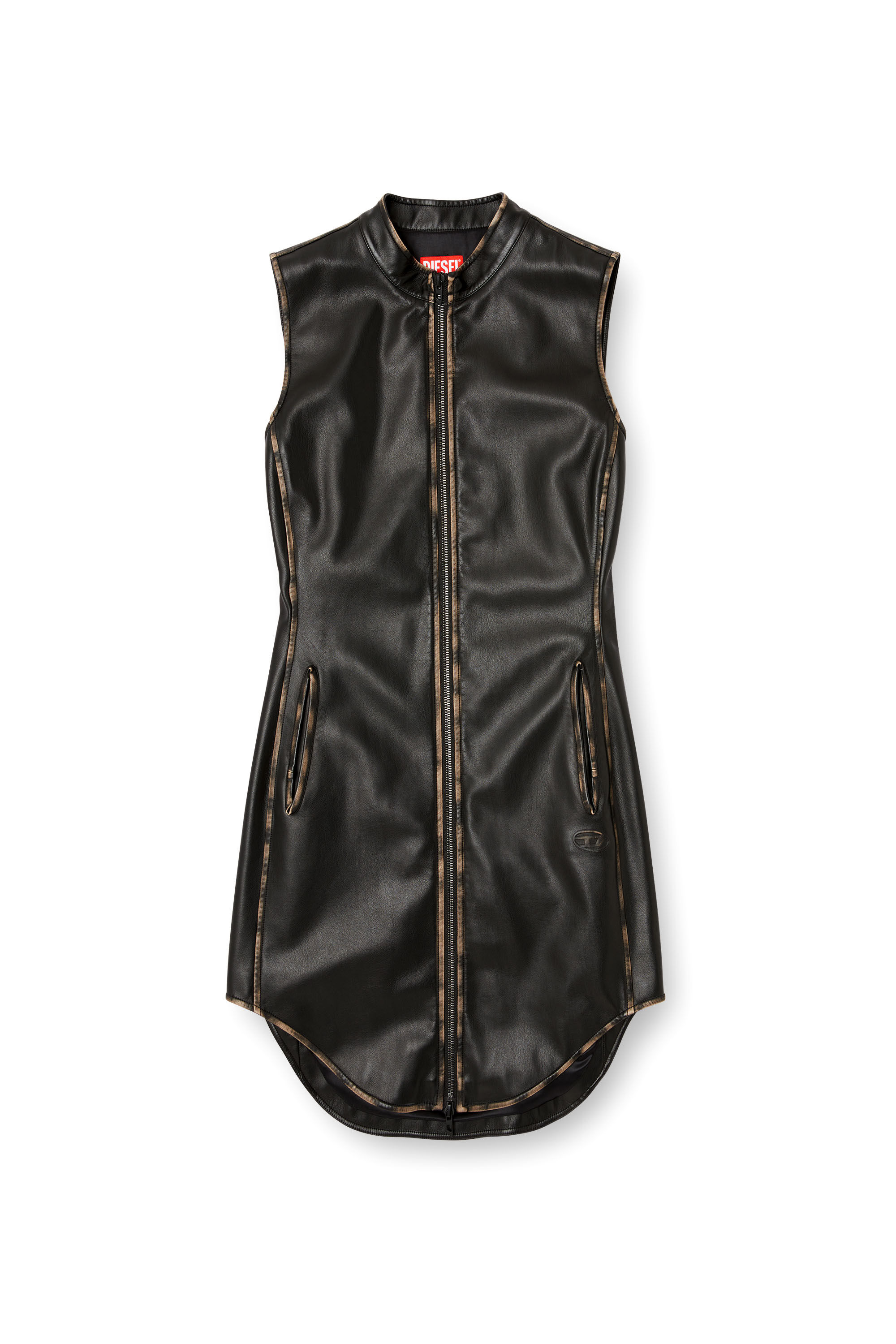 Diesel - D-ENEAS, Robe en tissu technique traité Femme in Polychrome - 2