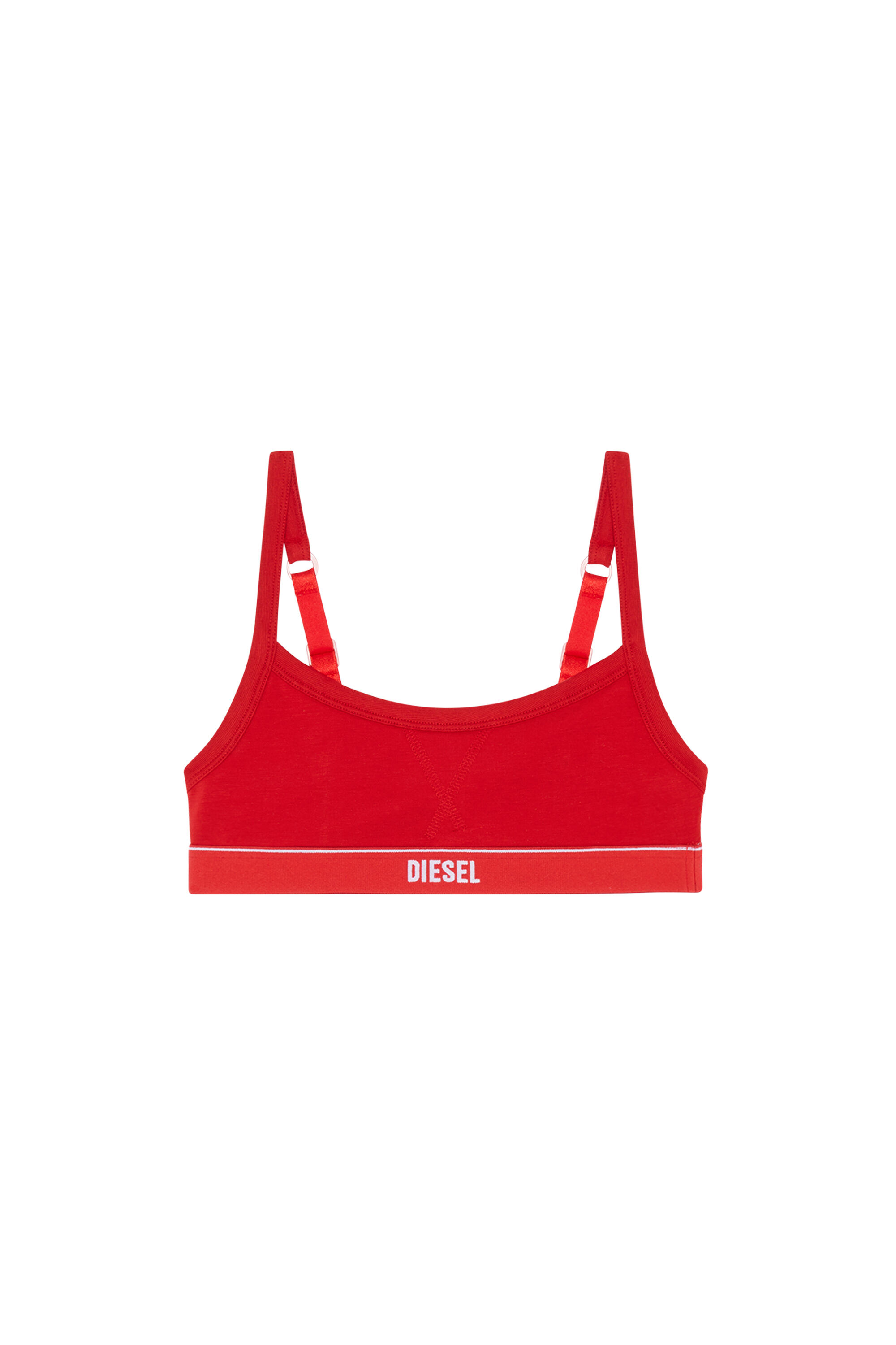 Diesel - UFSB-GRETA, Brassière avec bande à logo Femme in Rouge - 4