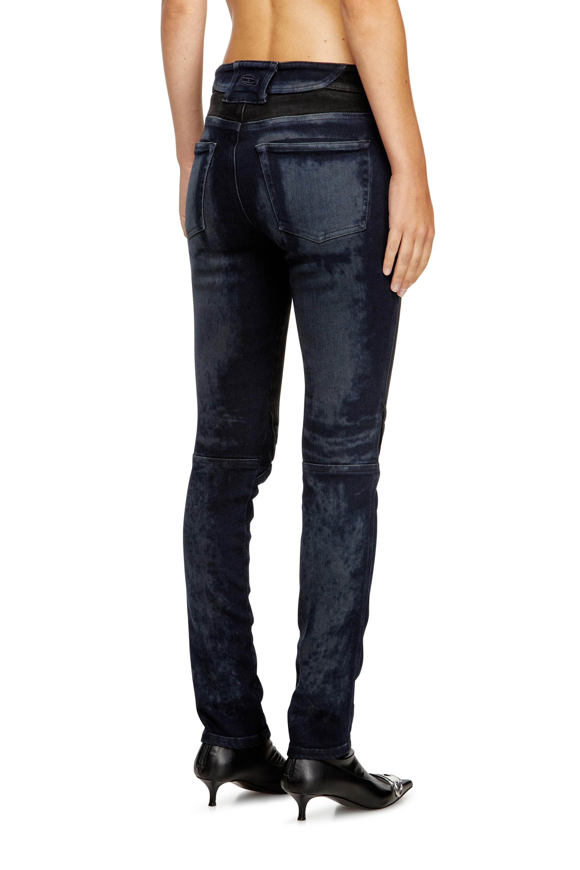 Diesel - Slim Jeans D-Bikee 09M92 Femme, Bleu Foncé - Image 4