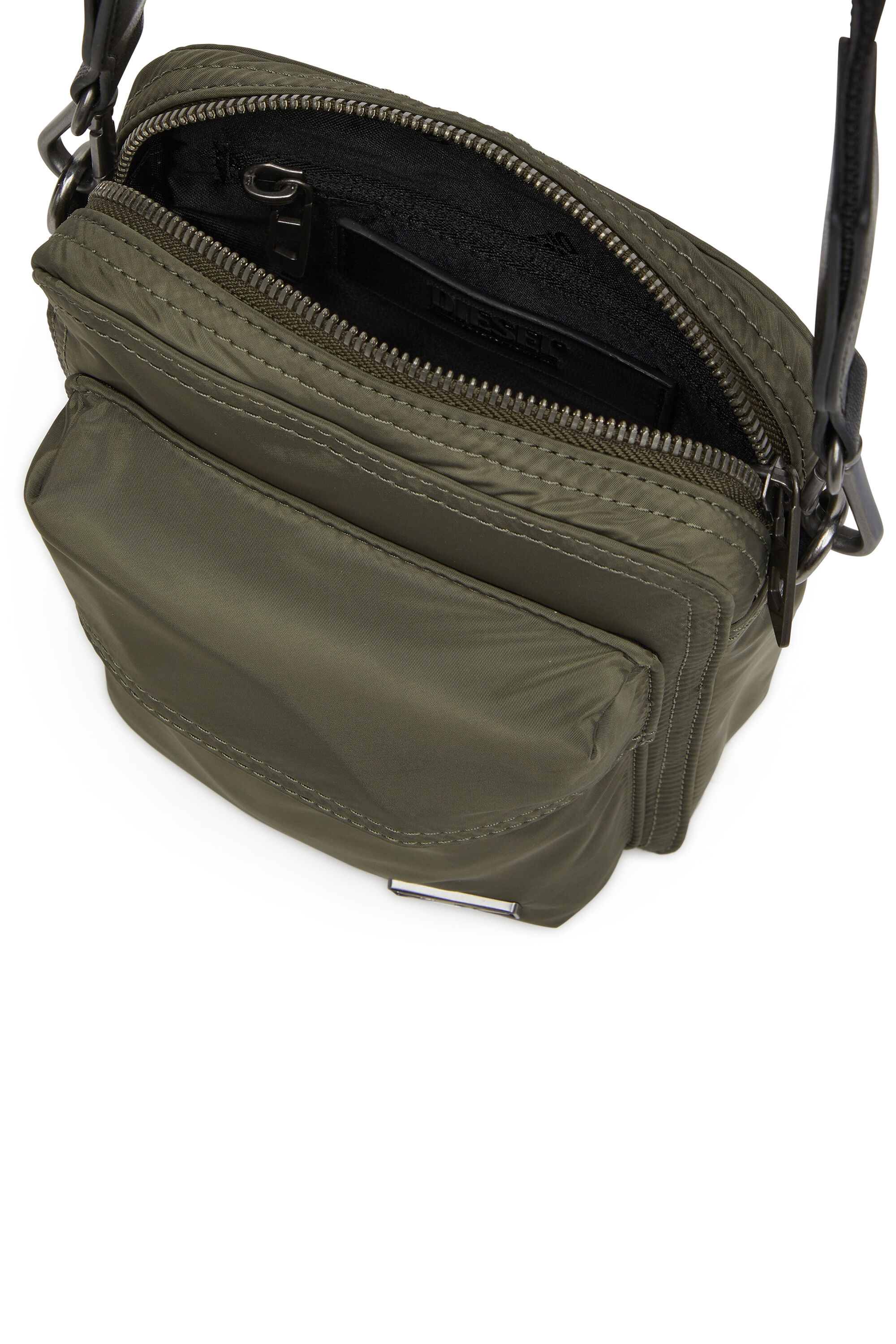 Diesel - MULTI-PKTS CROSSBODY X, Sac à bandoulière en étoffe utilitaire Mixte in Vert - 2