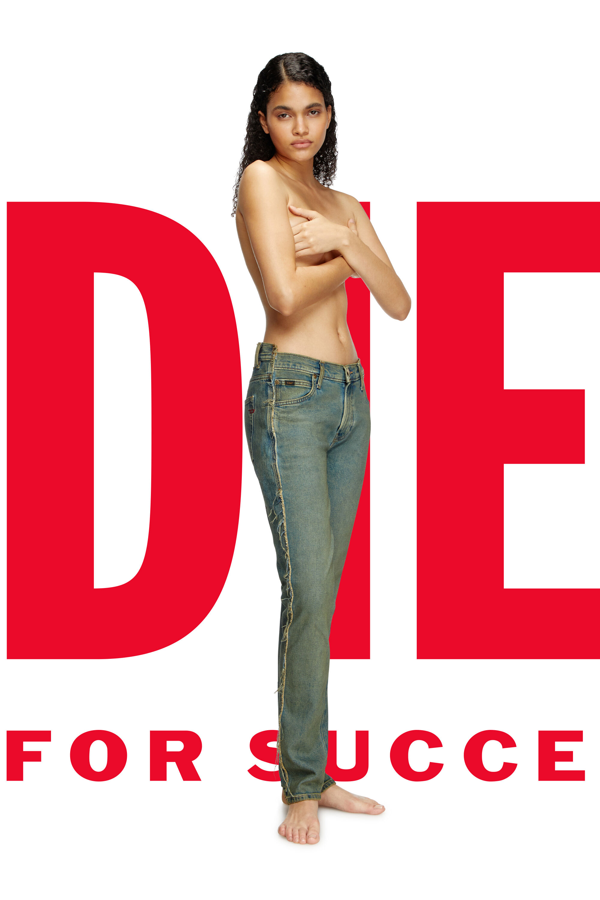 Diesel - Regular Jeans Dieseloves 04 09M98 Homme, Bleu Foncé - Image 8