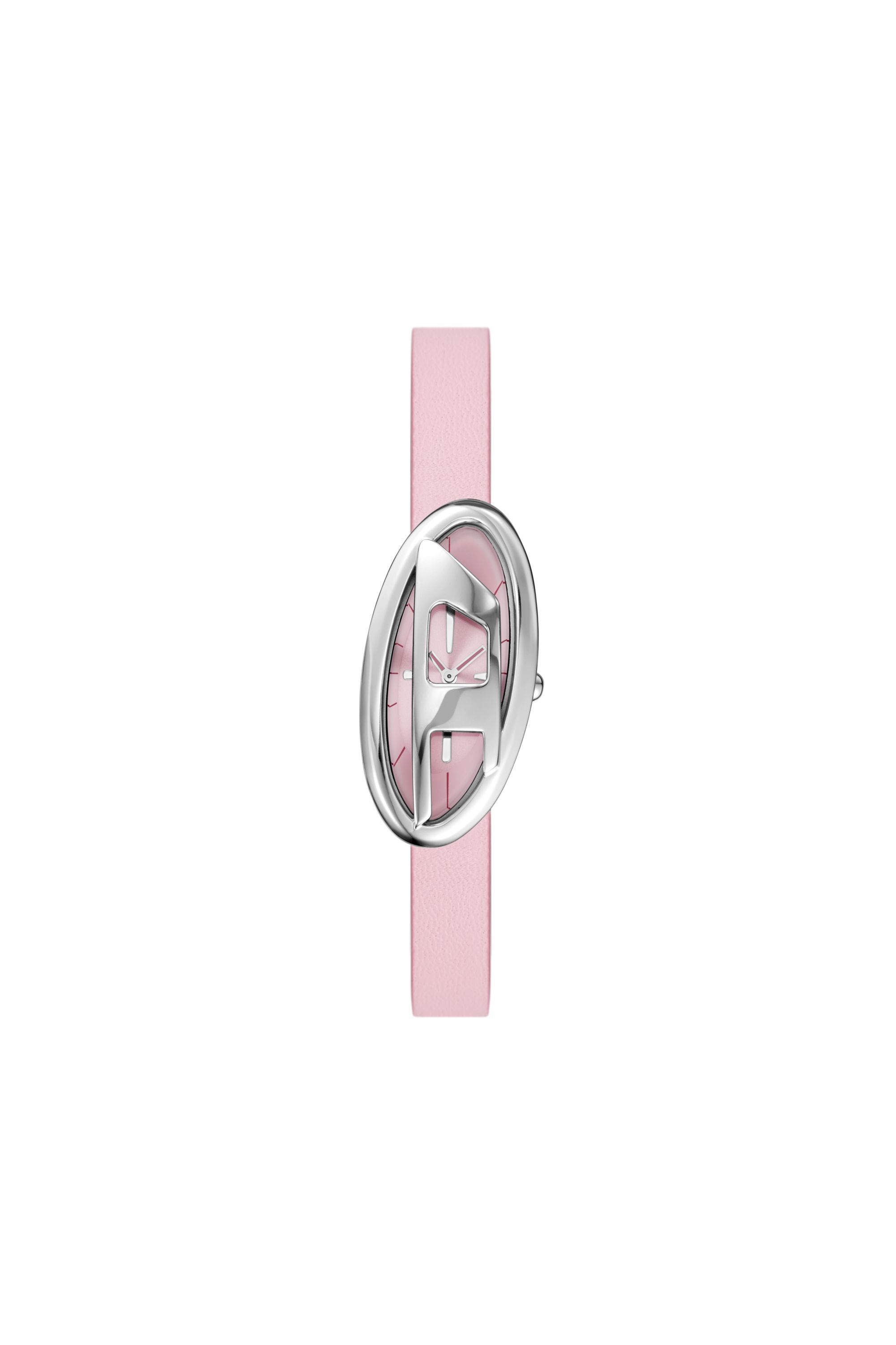 Diesel - DZ5621 WATCH, Female's D-Era Two-Hand Leather Watch in Pink - 1