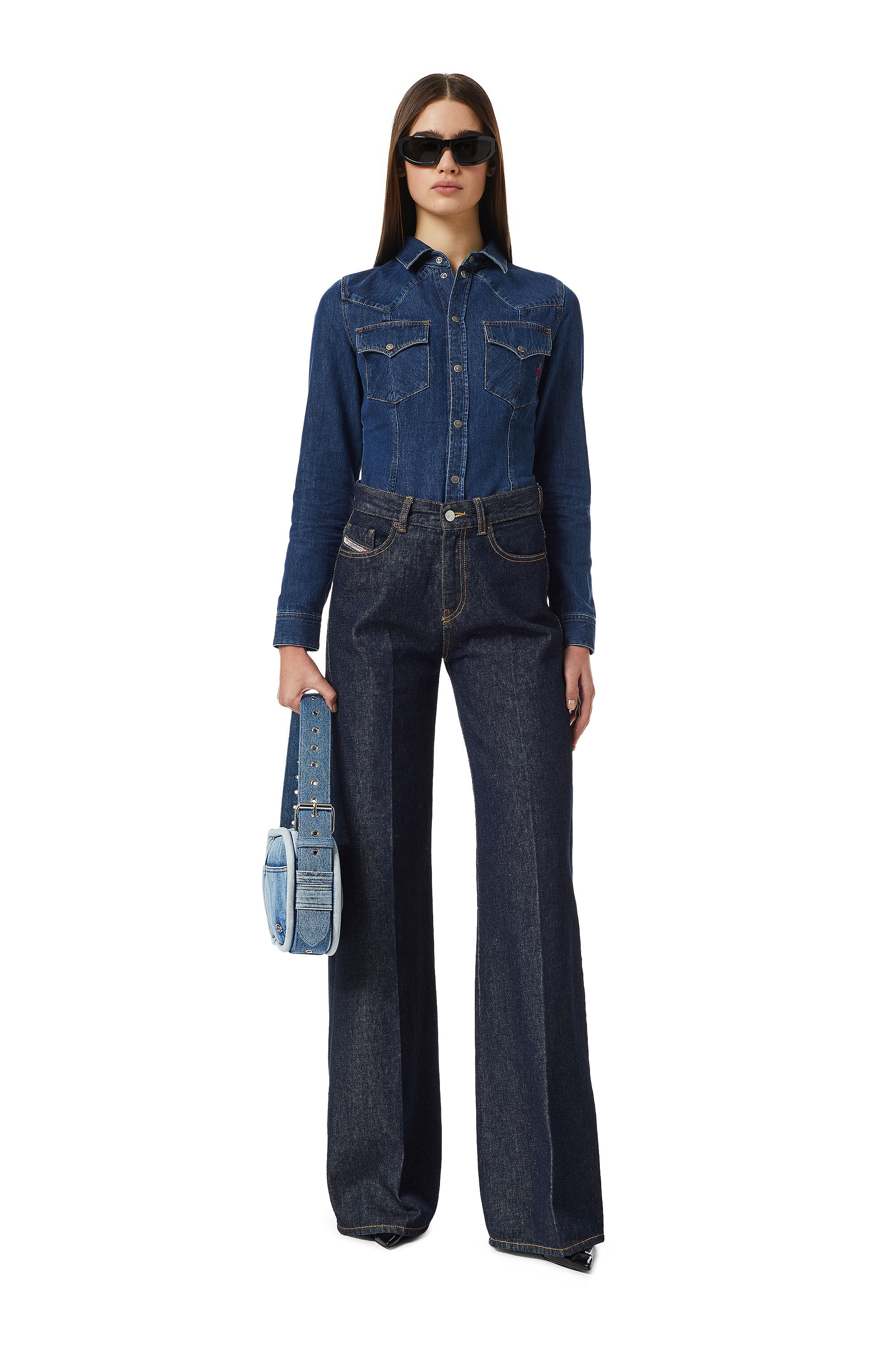 1978 D-Akemi Woman: Bootcut dark blue Jeans | Diesel®