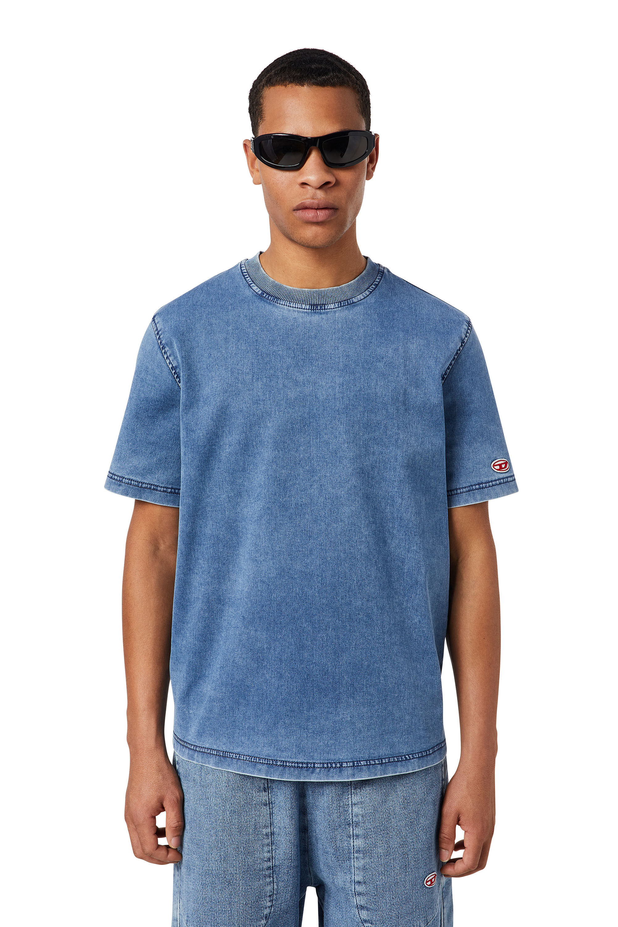 D BIGGOR NE Man Responsible T shirt in Denim Diesel Library