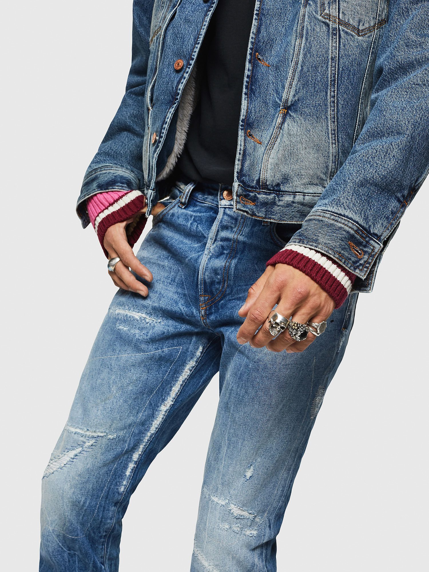 Ripped Designs Denim Patches Tools and Wood Grain Peekaboo Iron on