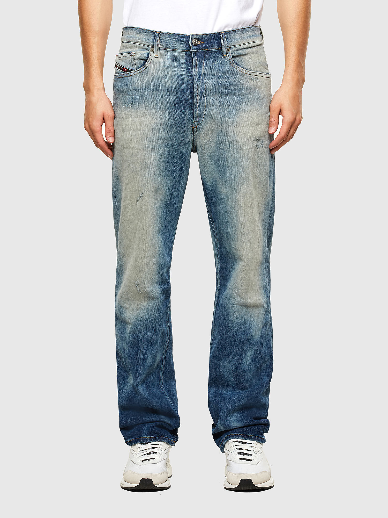 Diesel - D-Macs 009IR Straight Jeans, Medium Blue - Image 2