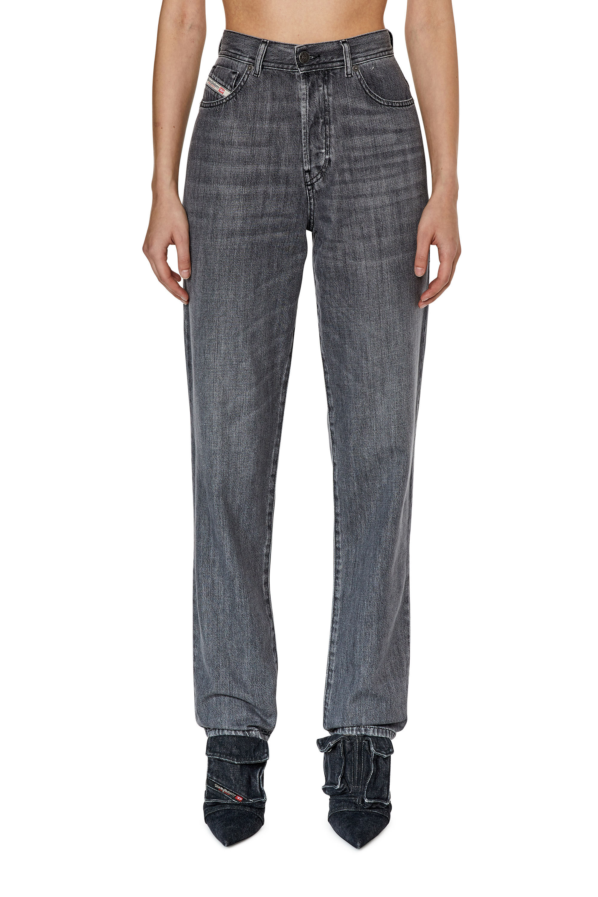 Women s Straight Jeans Grey Diesel 1956 D Tulip