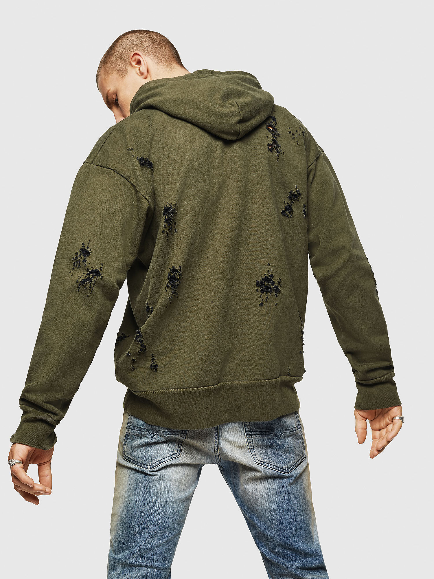 Diesel top hoodie green