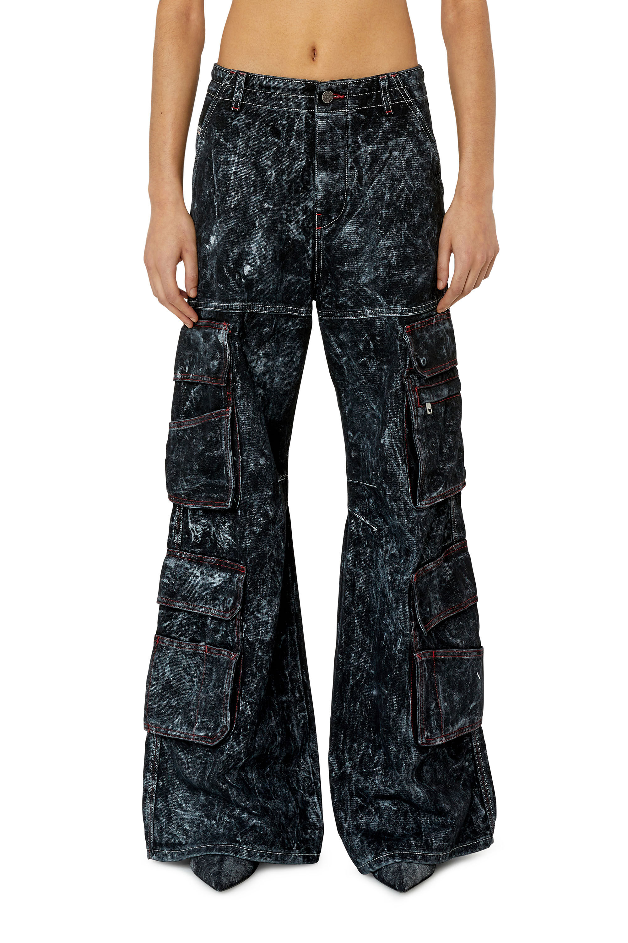 Diesel - Straight Jeans 1996 D-Sire 0EMAC, Female's Straight Jeans - 1996 D-Sire in Black/Dark Grey - 3