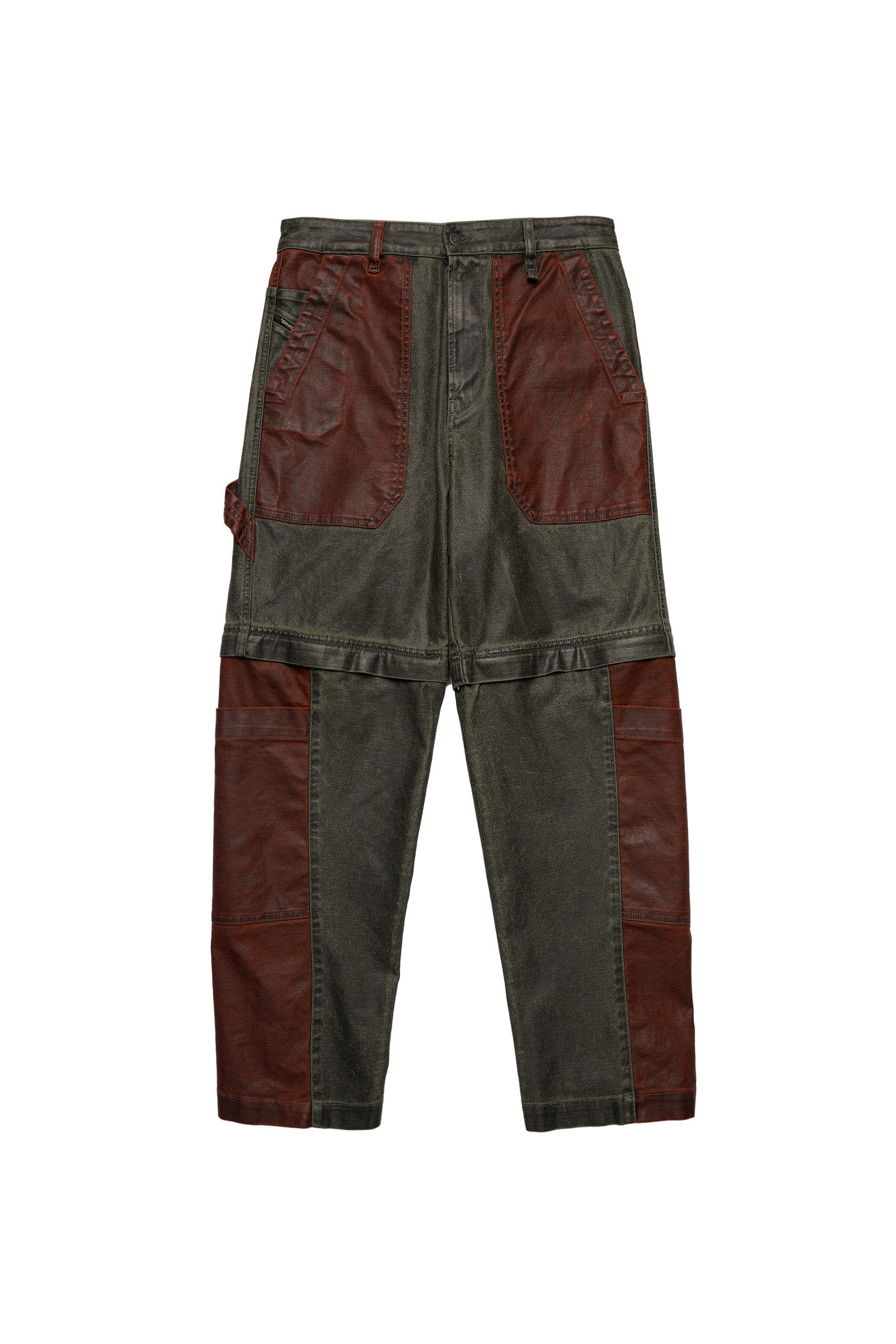 Diesel - D-Multy 0KDAQ Tapered Jeans, Vert/Marron - Image 2