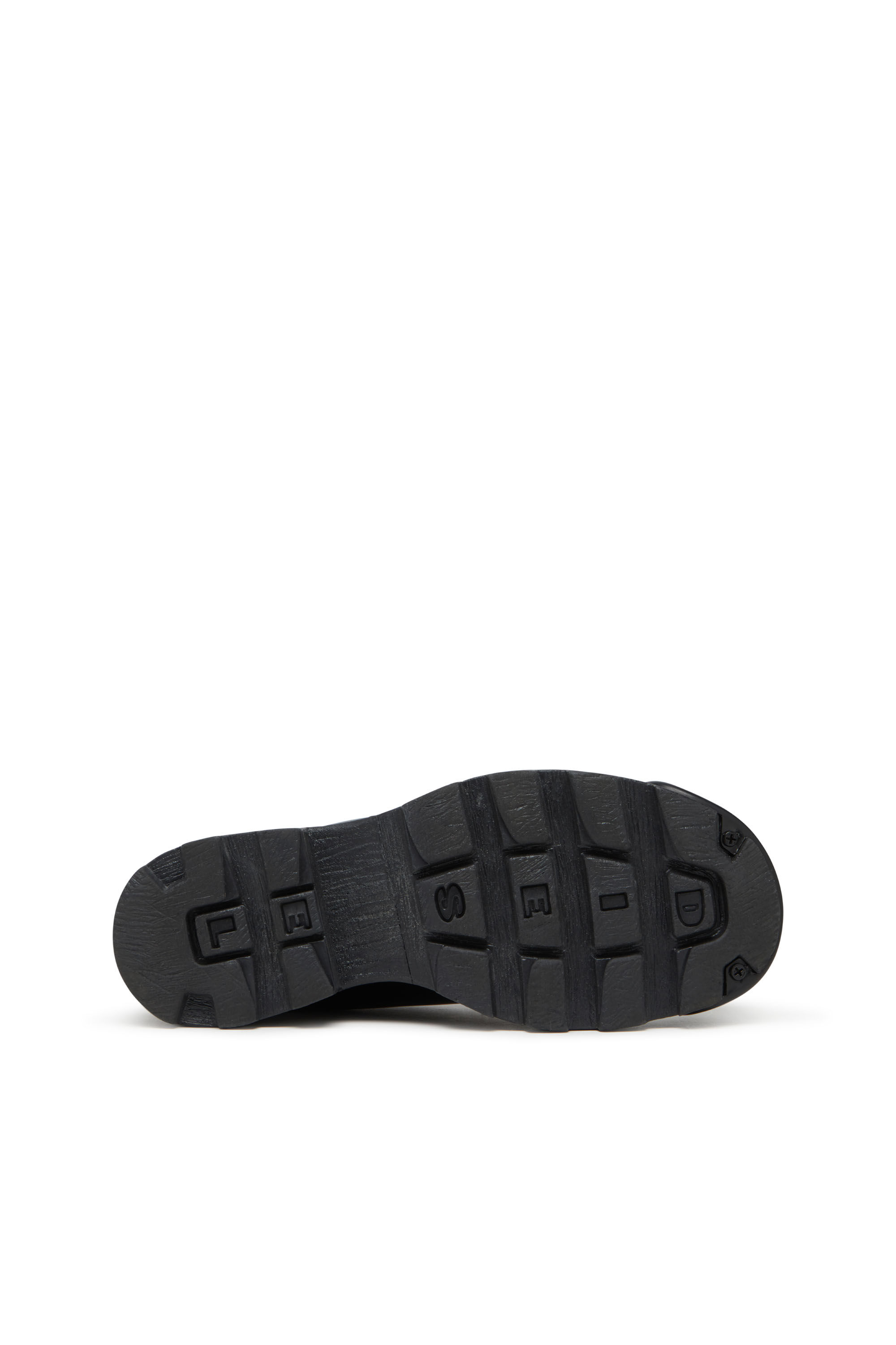 Diesel - D-HAMMER SO D, Male's D-Hammer-Leather lace-up shoes with oval D toe cap in Opaque Black - 4