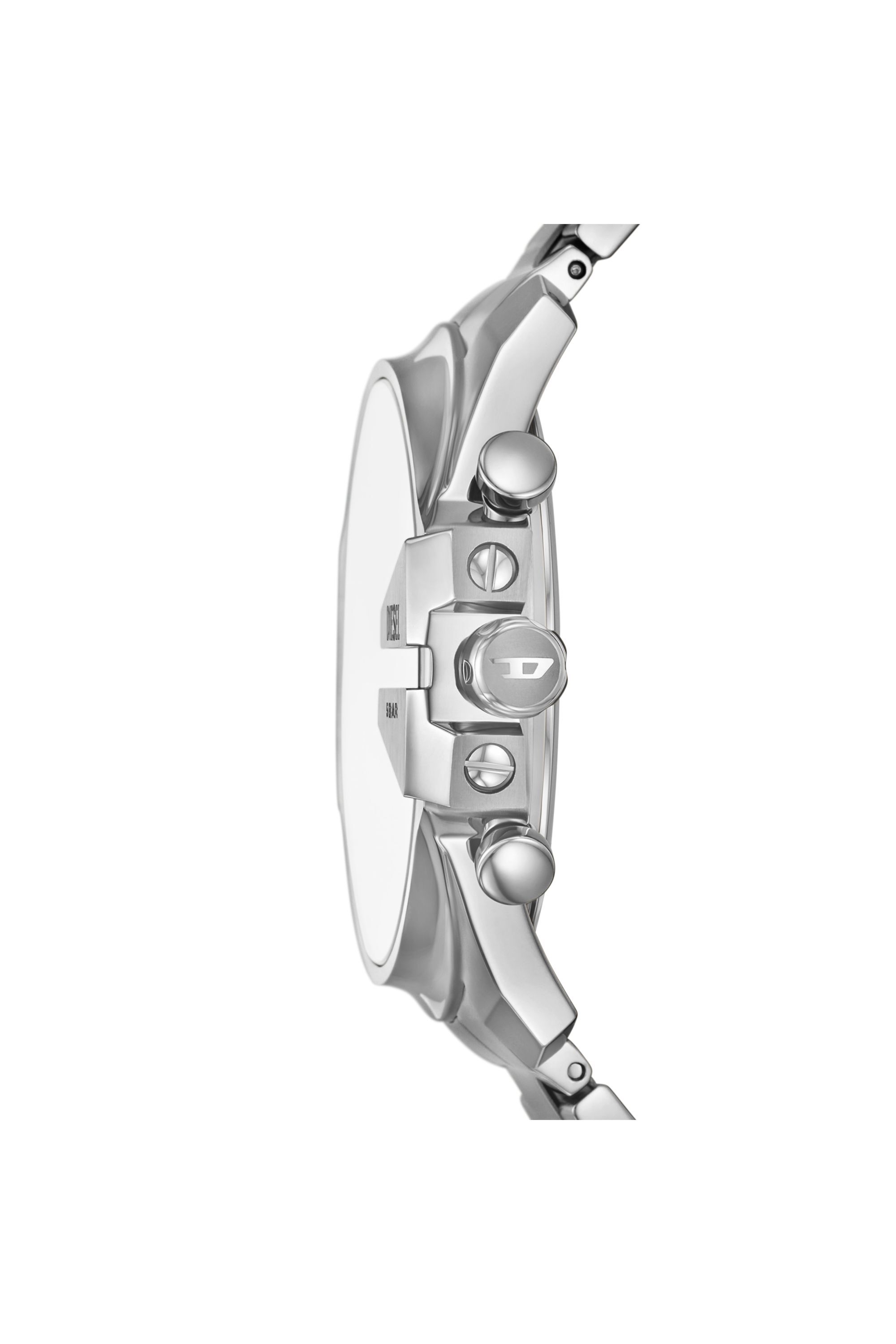 Diesel - DZ4686 WATCH, Male's Mega Chief Slim Stainless Steel Watch in Silver - 3