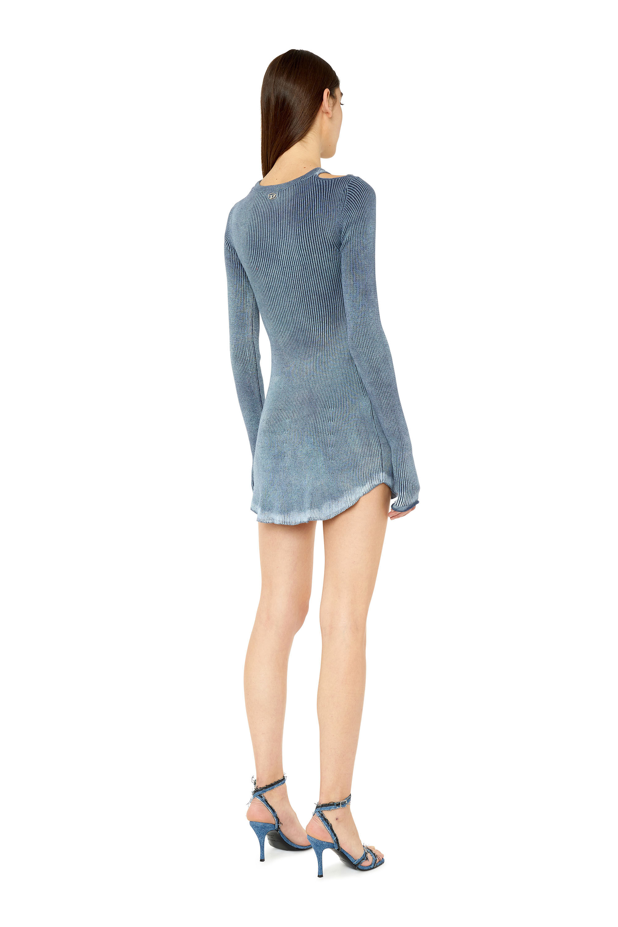 M ICA Woman Short knit dress with layered effect Diesel