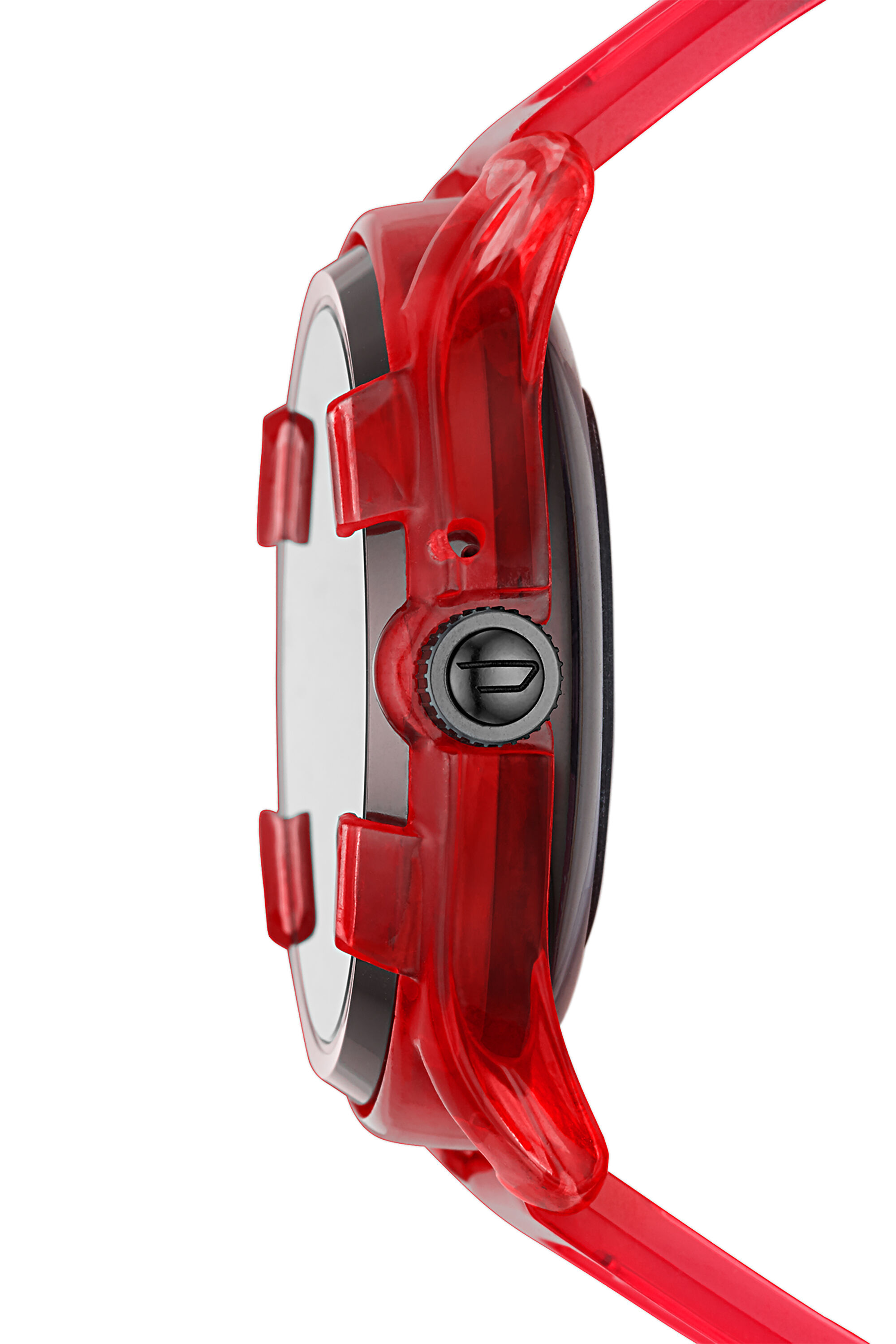 Diesel - DT2019, Male's Diesel On Fadelite Smartwatch - Red Transparent in Red - 3