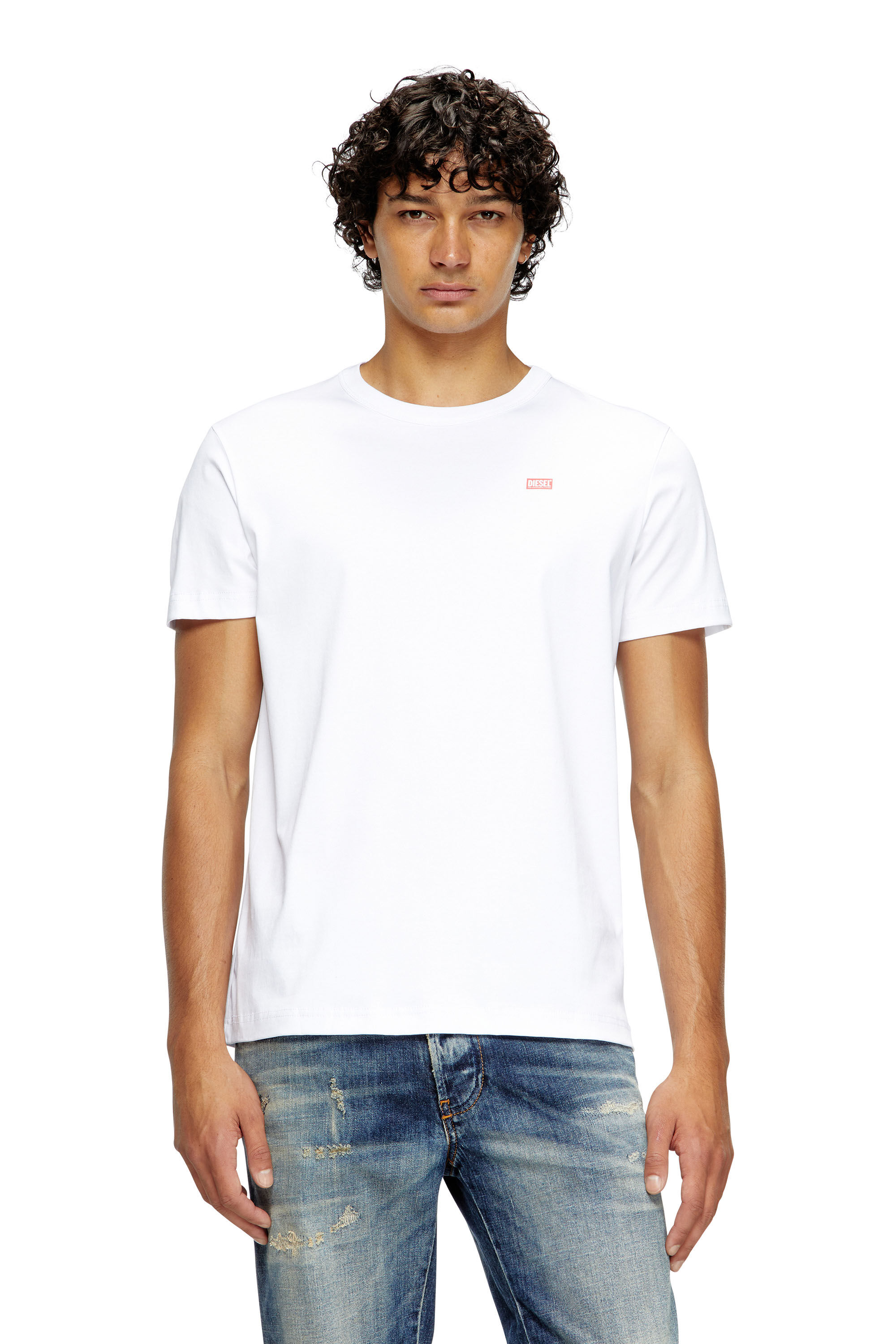 Diesel - T-MIEGOR-K77, Male's T-shirt in mercerised cotton in White - 3