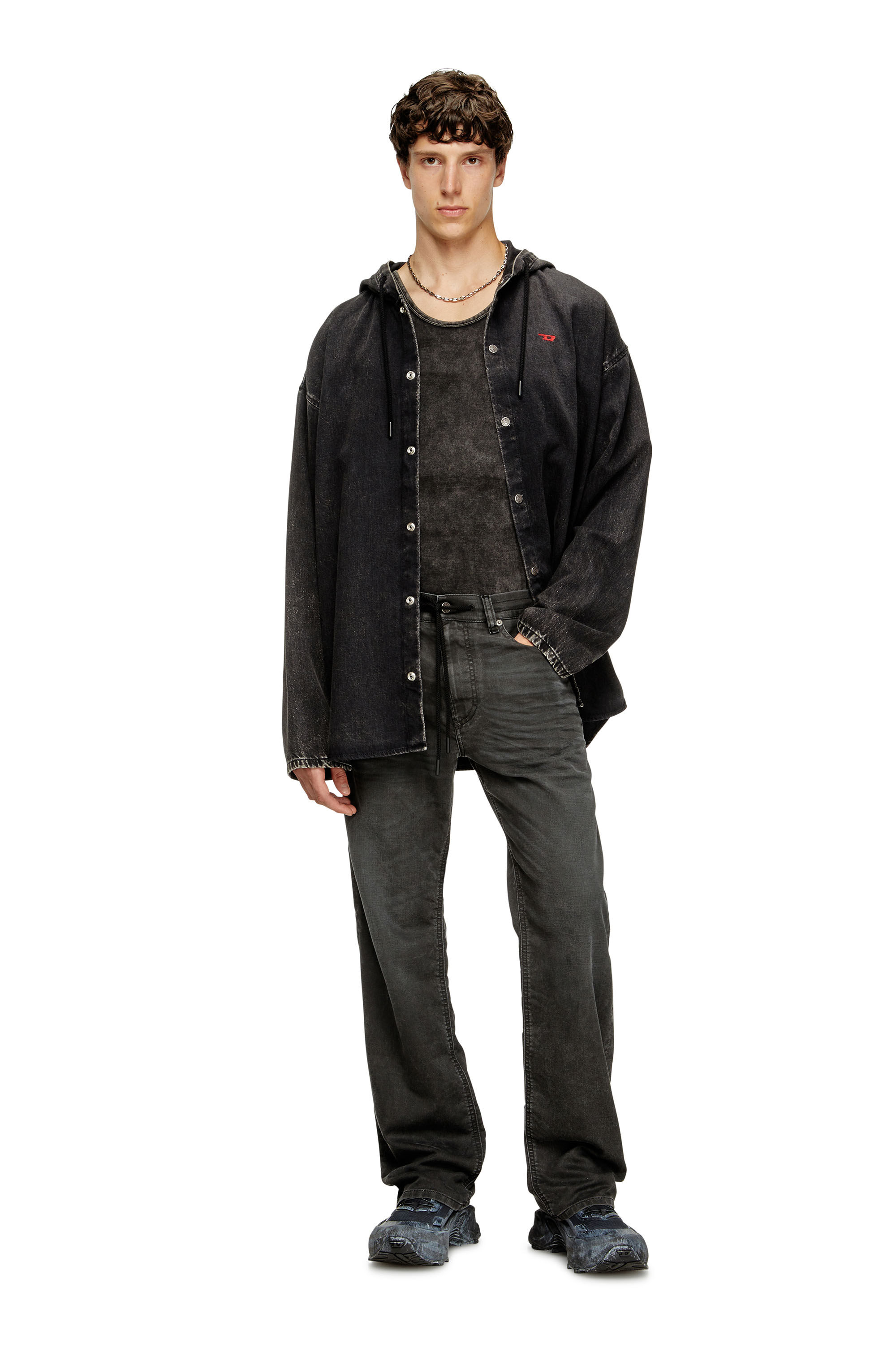 Diesel - Male's Relaxed 2080 D-Reel Joggjeans® 09J75, Black/Dark Grey - 1