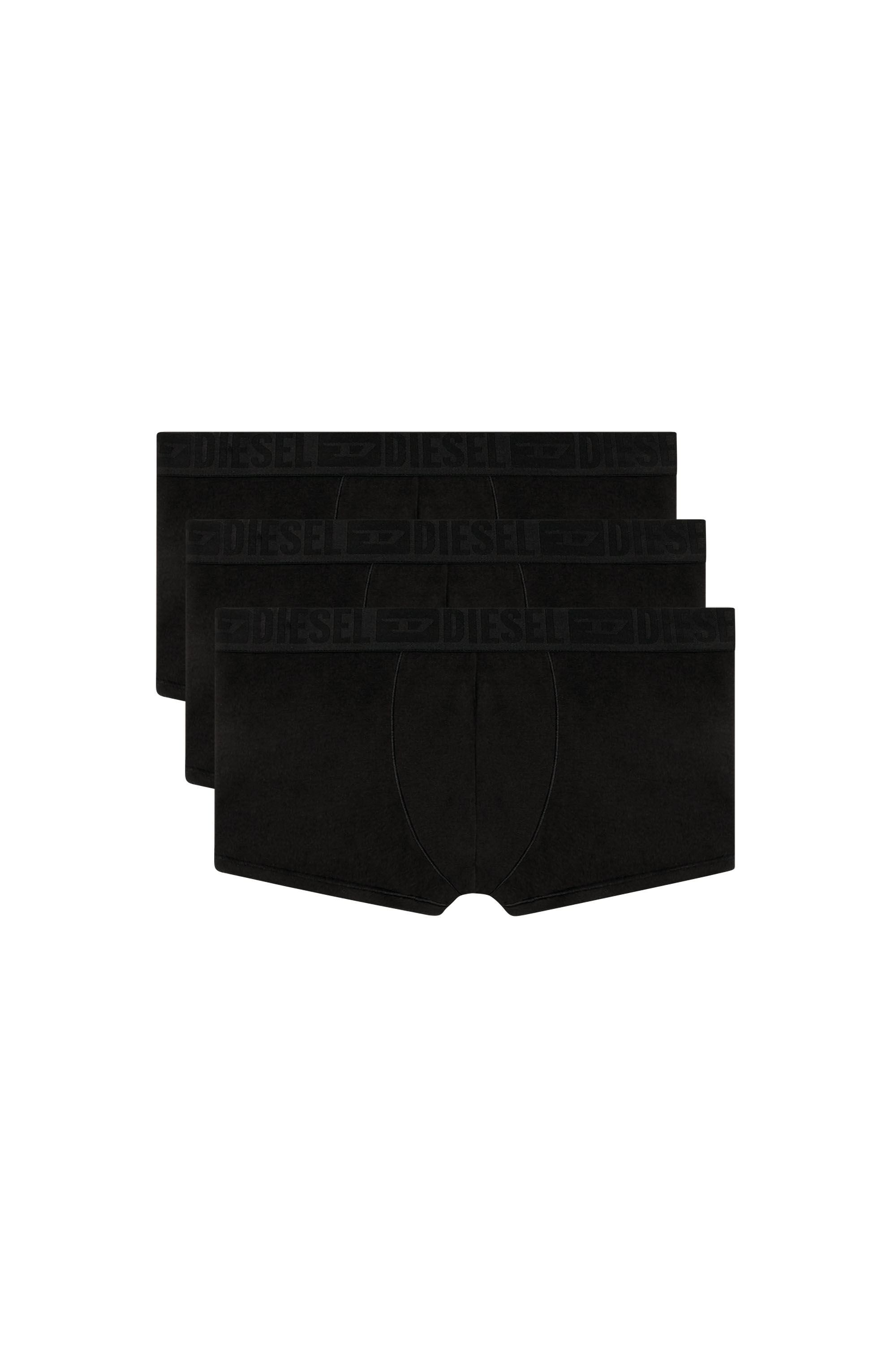 Diesel - BENJAMIN-D-MONO-3PACK, Lot de trois boxers unis Homme in Noir - 4