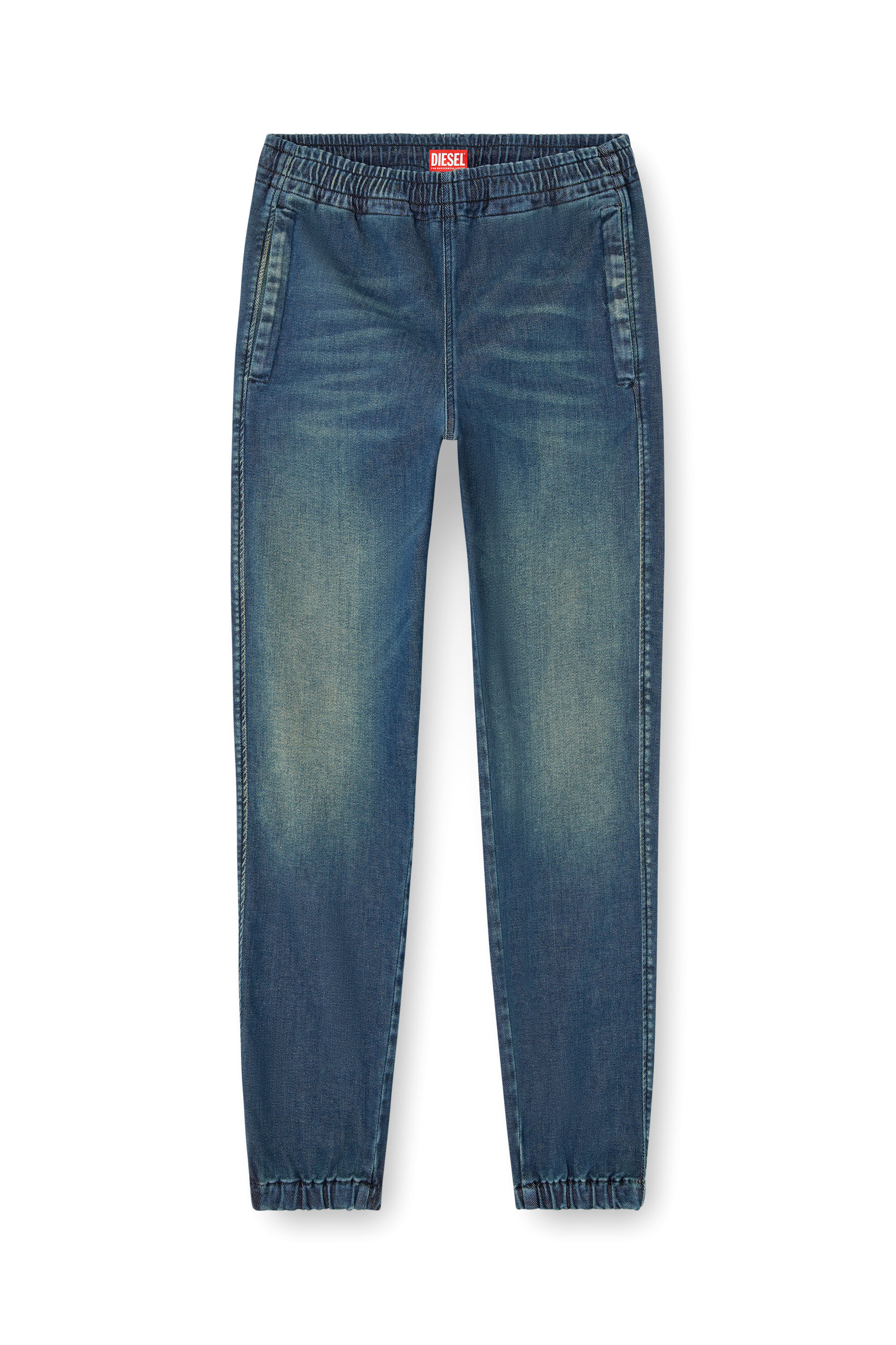 Diesel - Unisex's Slim D-Labb Track denim 09L75, Medium Blue - 2