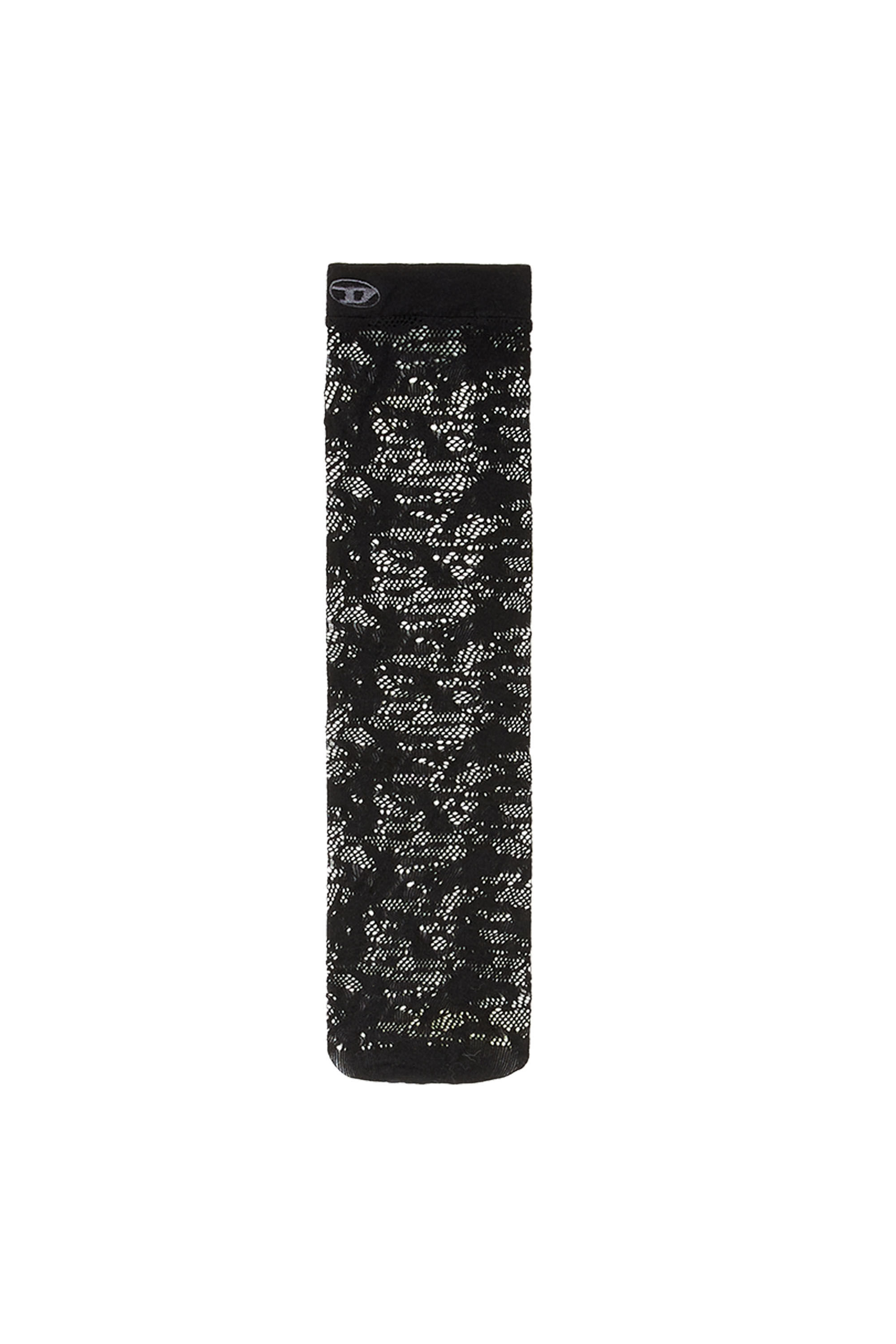 Diesel - SKW-MANTRA, Chaussettes longues en dentelle camouflage Femme in Noir - 1
